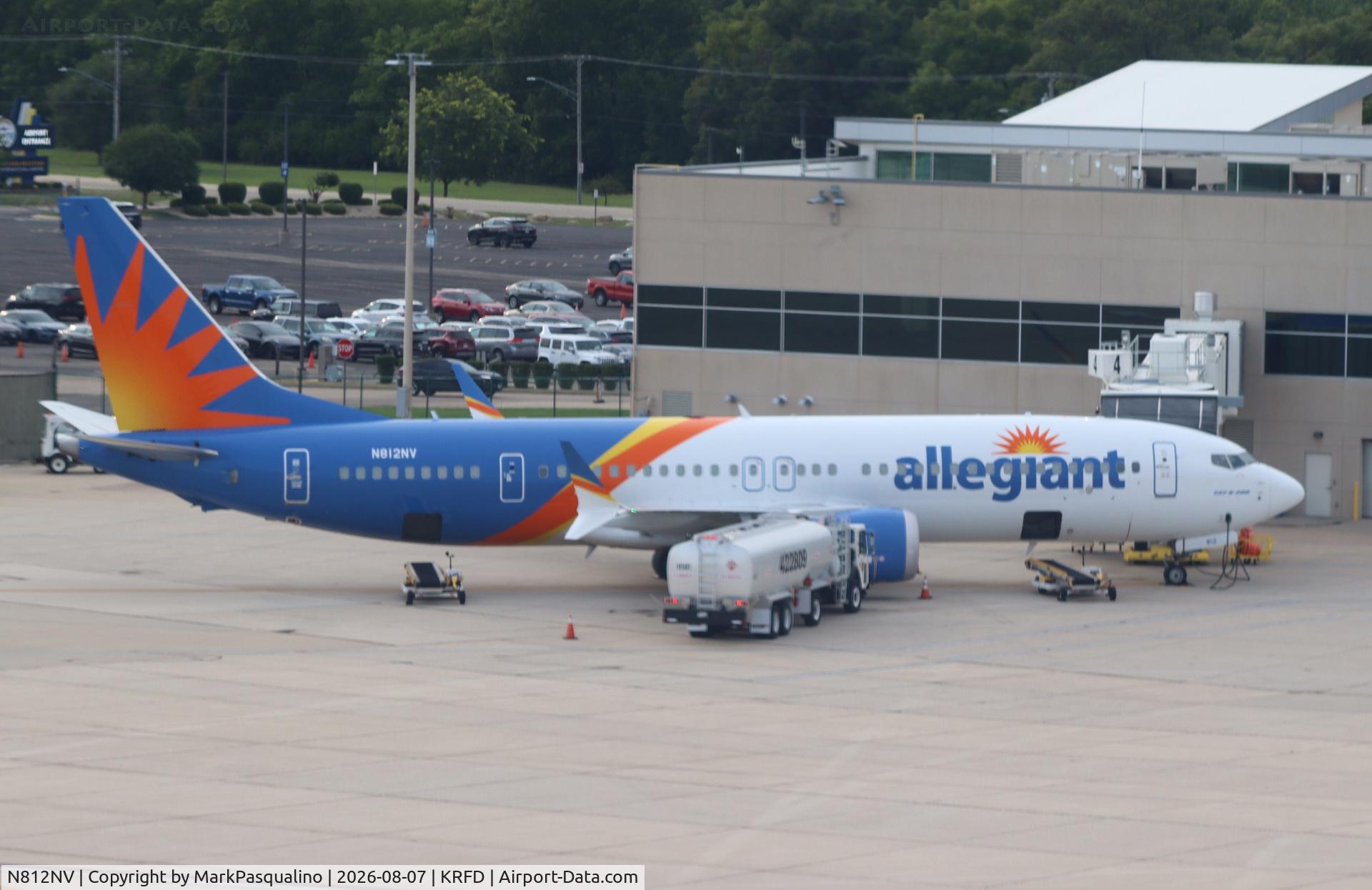 Aircraft N812NV, 2024 Boeing 737-8 MAX, c/n 68003 l/n 8917, Boeing 737-8 MAX, at KRFD, photo by MarkPasqualino
