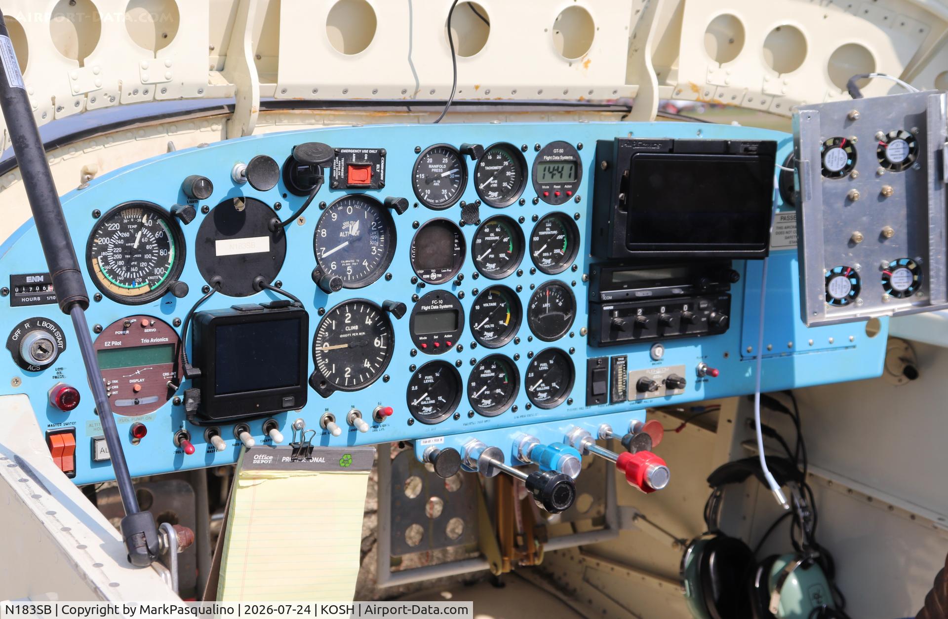 Aircraft N183SB, 2005 Vans RV-?, c/n 001, Barnes Stormer Super Vans RV-6, at KOSH, photo by MarkPasqualino