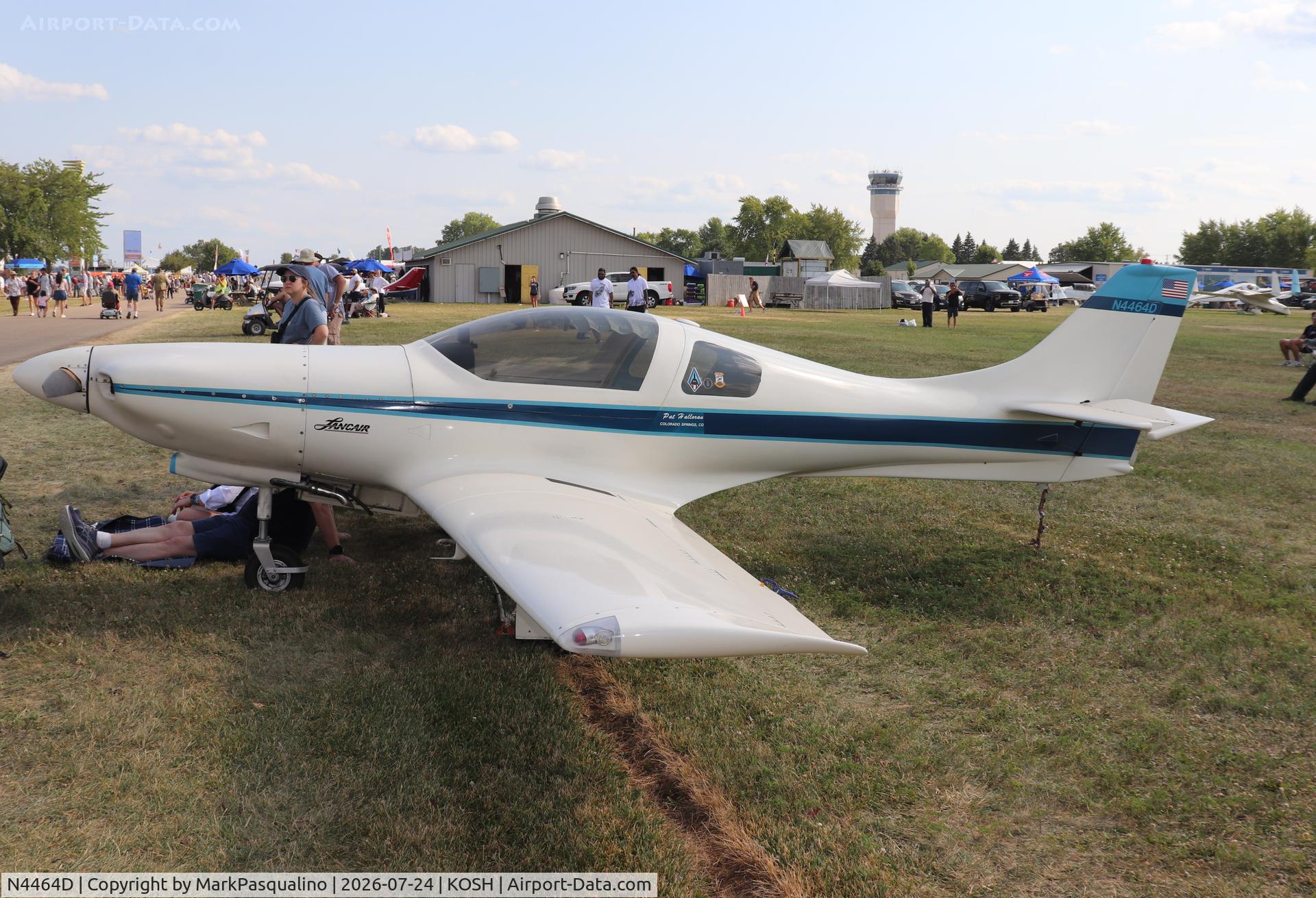 Aircraft N4464D, 1991 Lancair 235, c/n 152, Lancair 235, at KOSH, photo by MarkPasqualino
