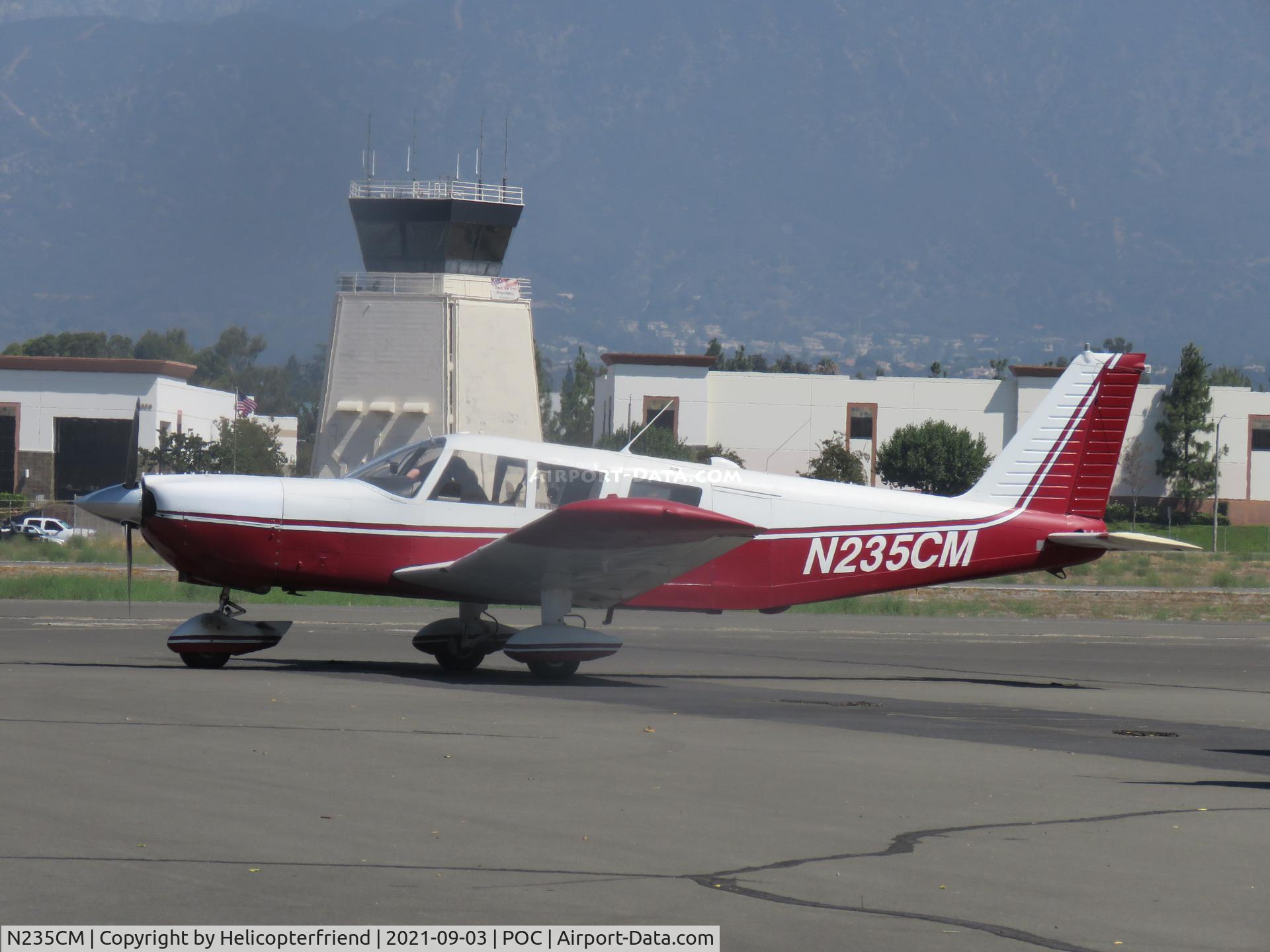 Aircraft N235CM, Piper PA-32-260 Cherokee Six, c/n 32-786, Parked in transit parking, at POC, photo by Helicopterfriend
