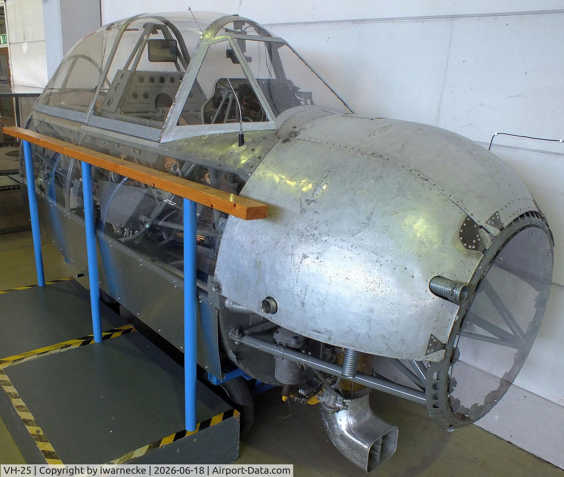 Aircraft VH-25, Valmet Vihuri II, c/n II/24, Valmet Vihuri II (cockpit section only) at the Suomen Ilmailumuseo (Finnish Aviation Museum), Vantaa #c, photo by iwarnecke