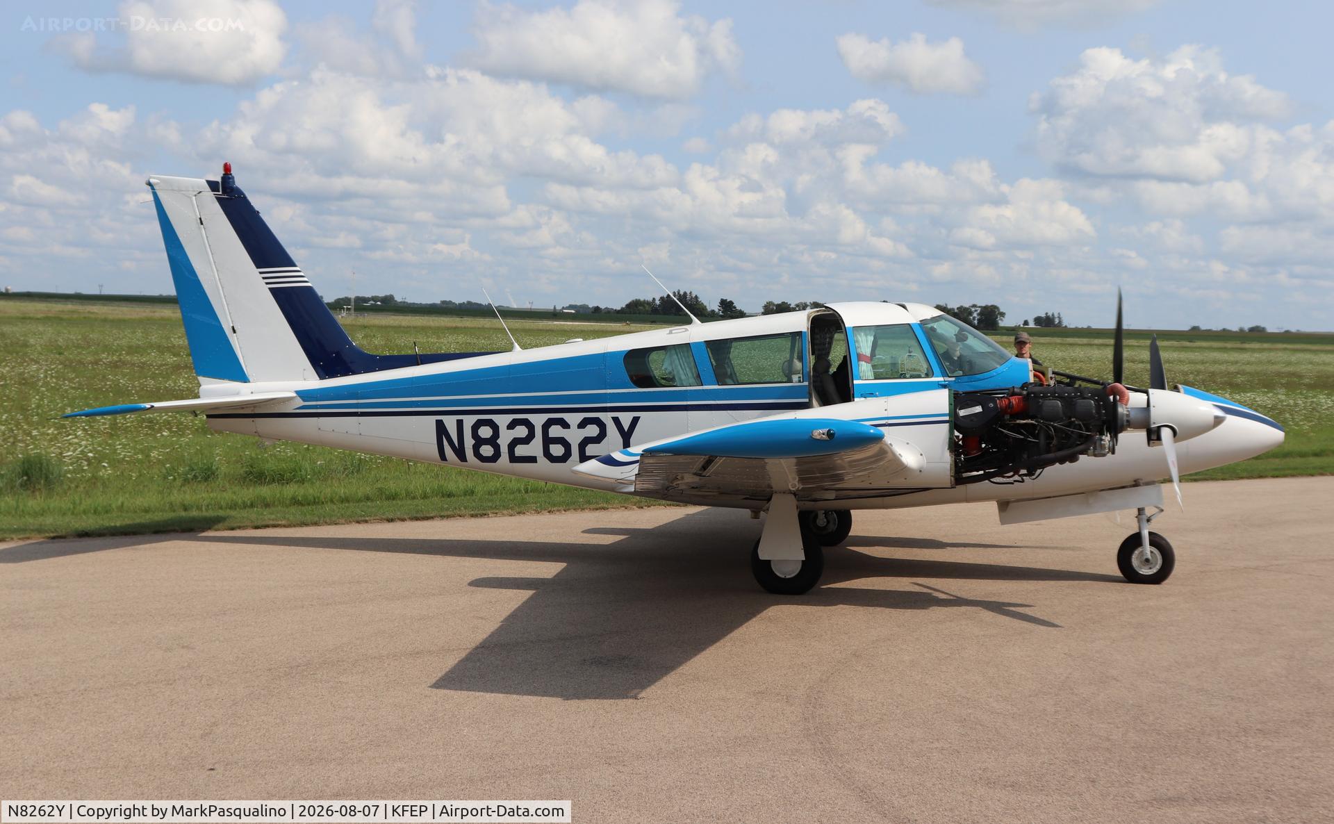 Aircraft N8262Y, 1966 Piper PA-30 Twin Comanche, c/n 30-1390, Piper PA-30, at KFEP, photo by MarkPasqualino