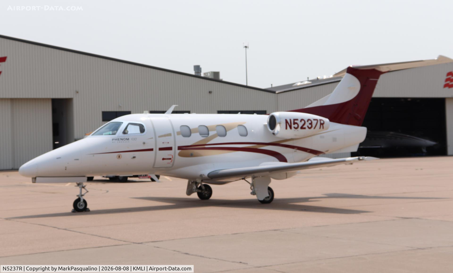Aircraft N5237R, 2013 Embraer EMB-500, c/n 50000314, Embraer EMB-500, at KMLI, photo by MarkPasqualino