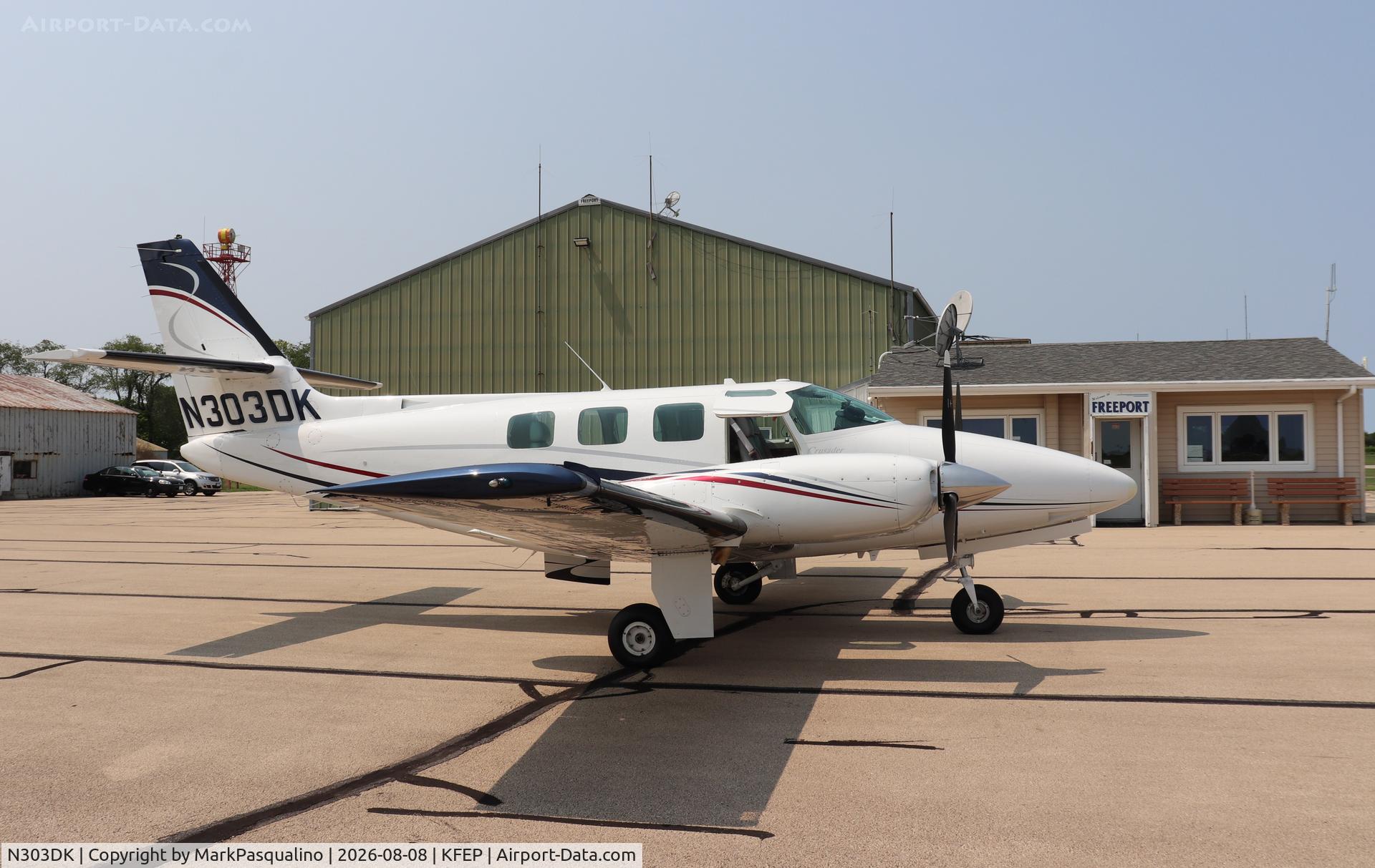 Aircraft N303DK, 1982 Cessna T303 Crusader, c/n T303-00068, Cessna T303, at KFEP, photo by MarkPasqualino