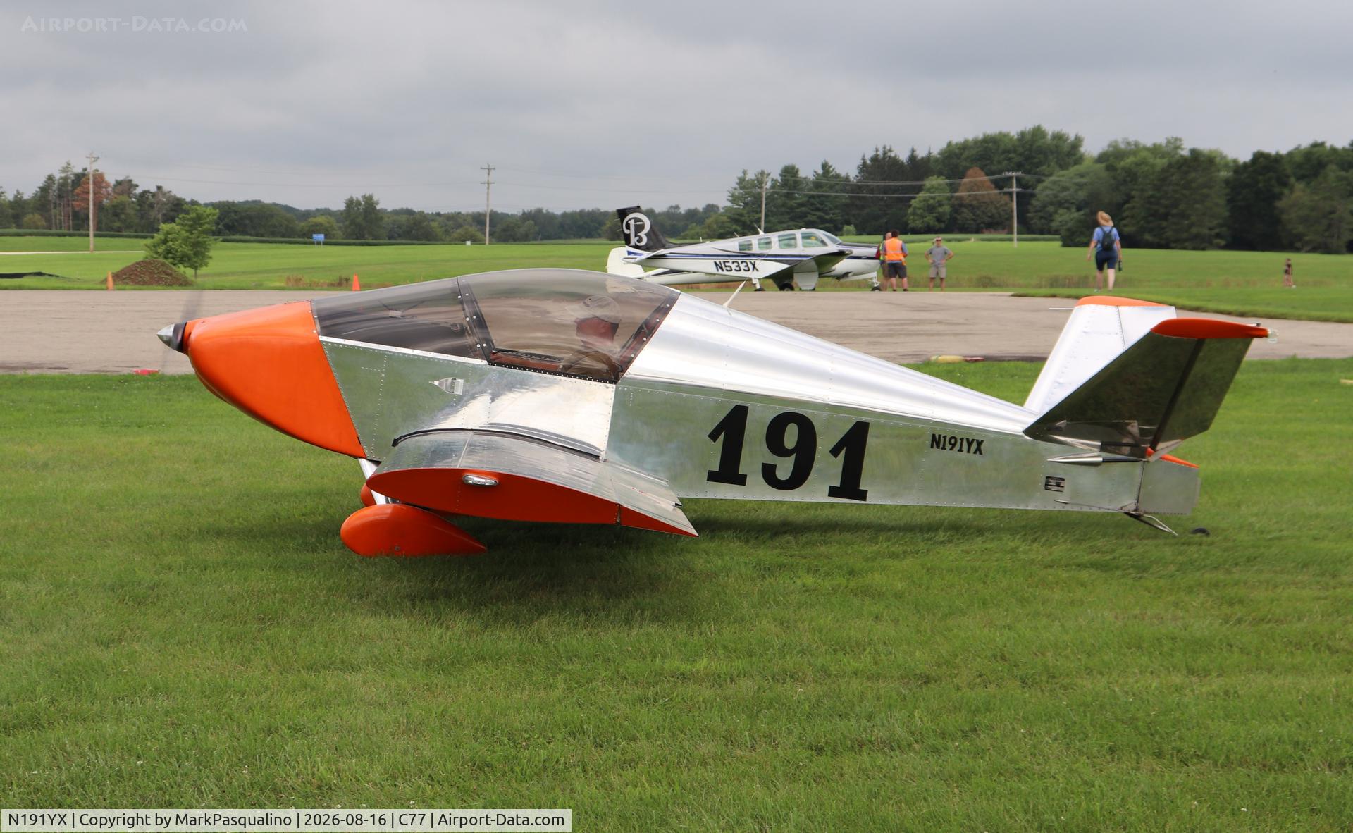 Aircraft N191YX, 2022 Sonex Waiex, c/n W0191, Sonex Waiex, at C77, photo by MarkPasqualino