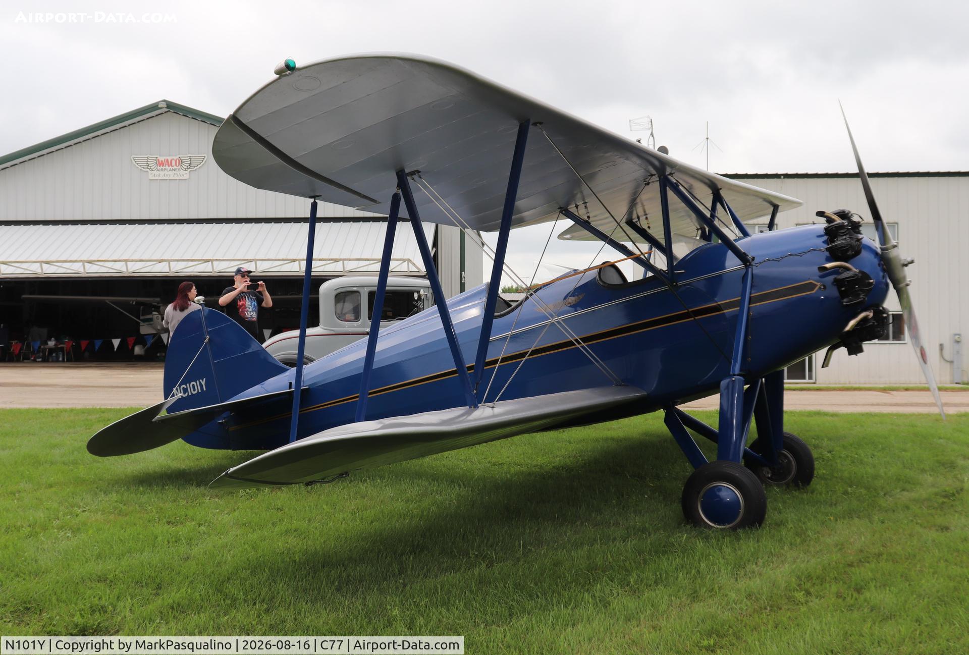 Aircraft N101Y, 1930 Waco RNF, c/n 3272, Waco RNF, at C77, photo by MarkPasqualino