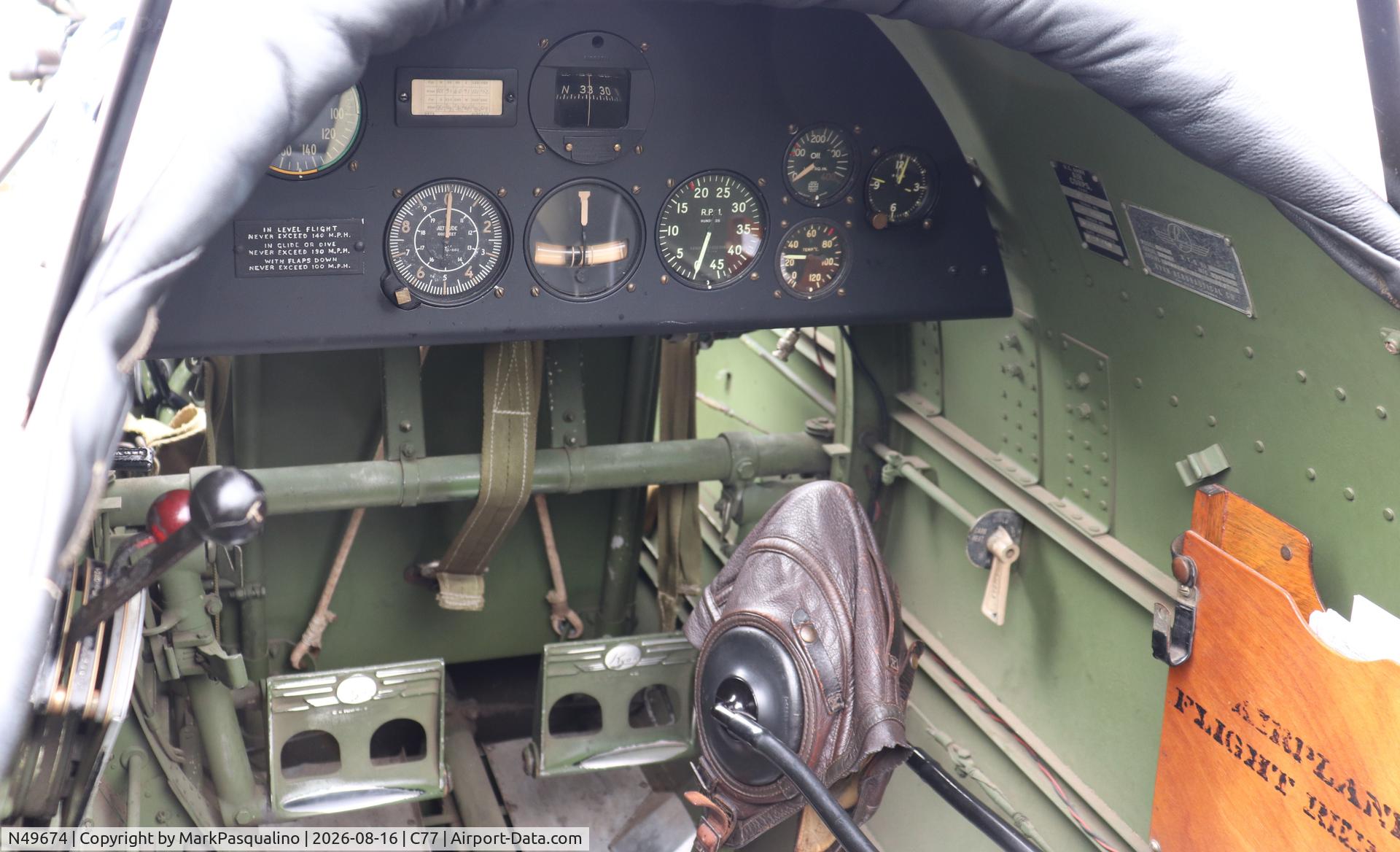 Aircraft N49674, 1941 Ryan Aeronautical ST3KR, c/n 1396, Ryan ST3KR, at C77, photo by MarkPasqualino