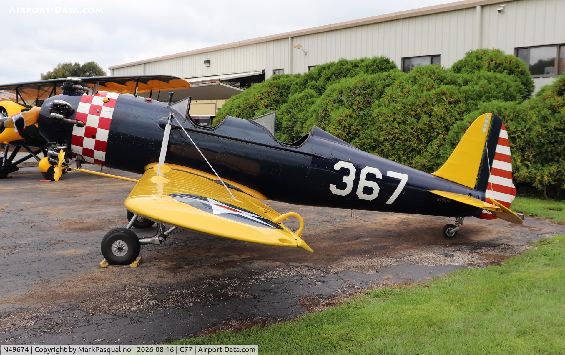Aircraft N49674, 1941 Ryan Aeronautical ST3KR, c/n 1396, Ryan PT-22, at C77, photo by MarkPasqualino