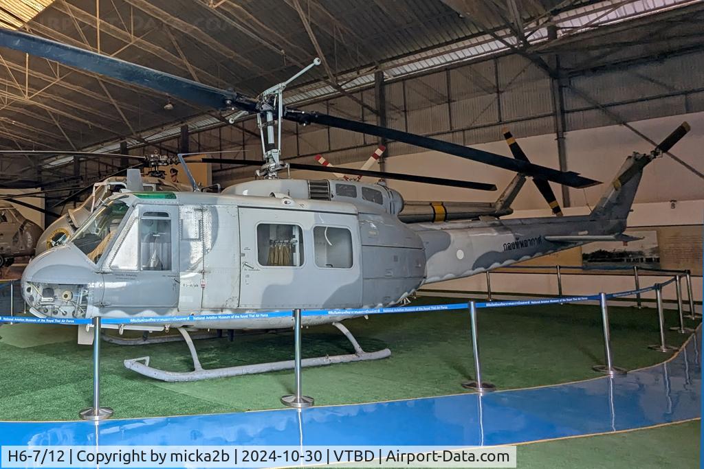 Aircraft H6-7/12, 1968 Bell UH-1H Iroquois, c/n 10197, Preserved, at VTBD, photo by micka2b