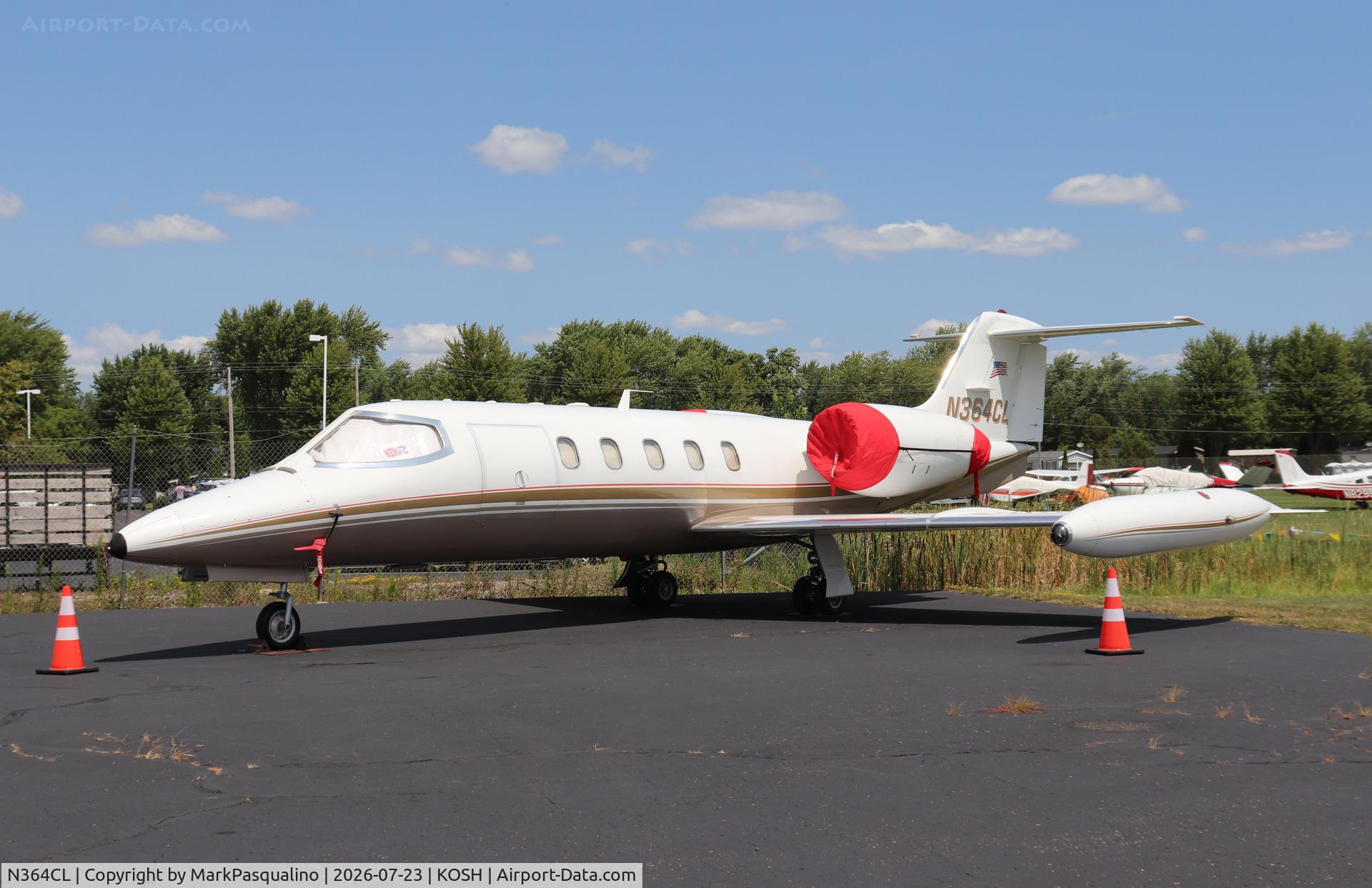 Aircraft N364CL, 1981 Gates Learjet 35, c/n 383, Learjet 35, at KOSH, photo by MarkPasqualino