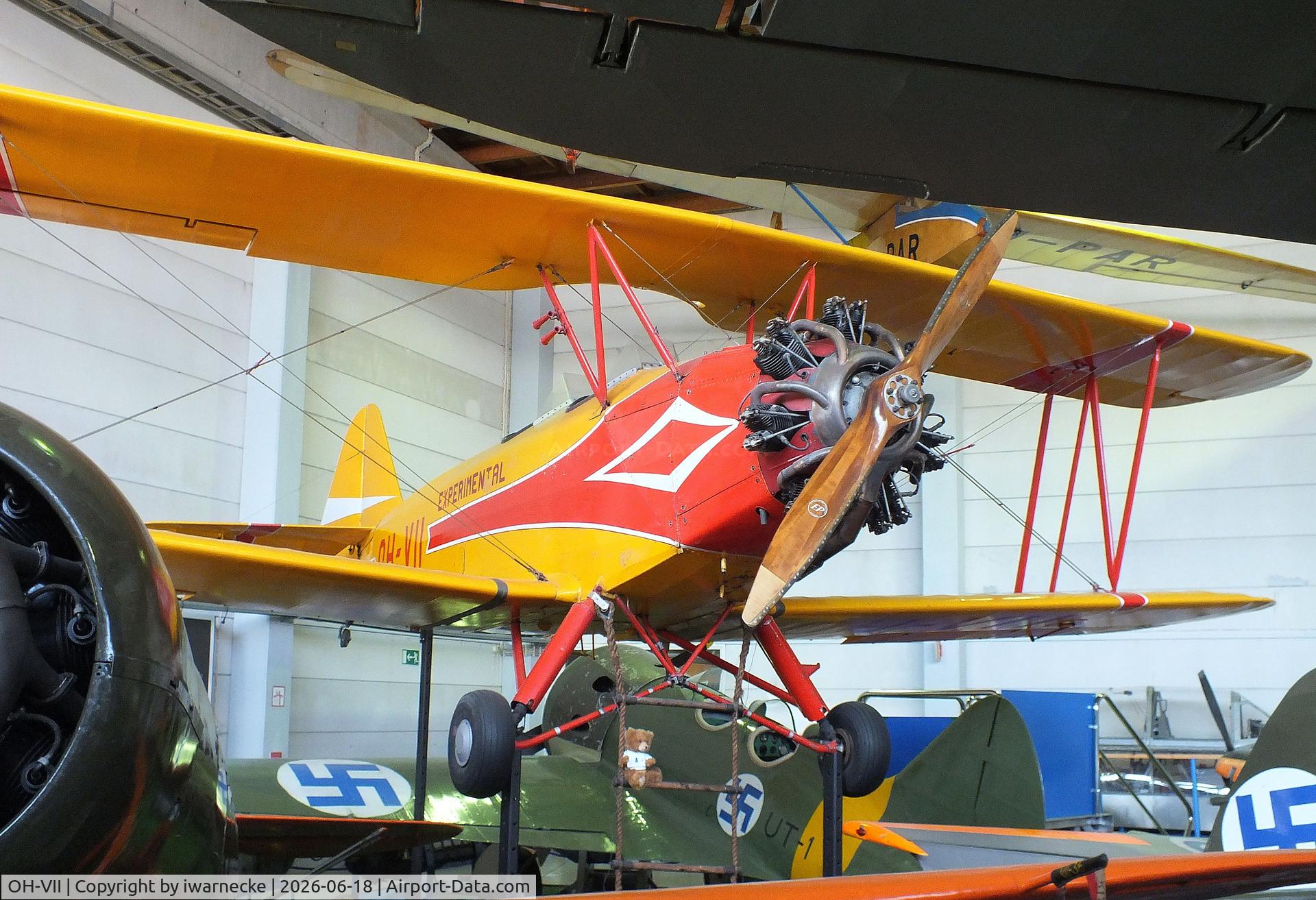 Aircraft OH-VII, 1939 Valtion Viima II, c/n 22, Valtion lentokonetehdas VL Viima II at the Suomen Ilmailumuseo (Finnish Aviation Museum), Vantaa, photo by iwarnecke