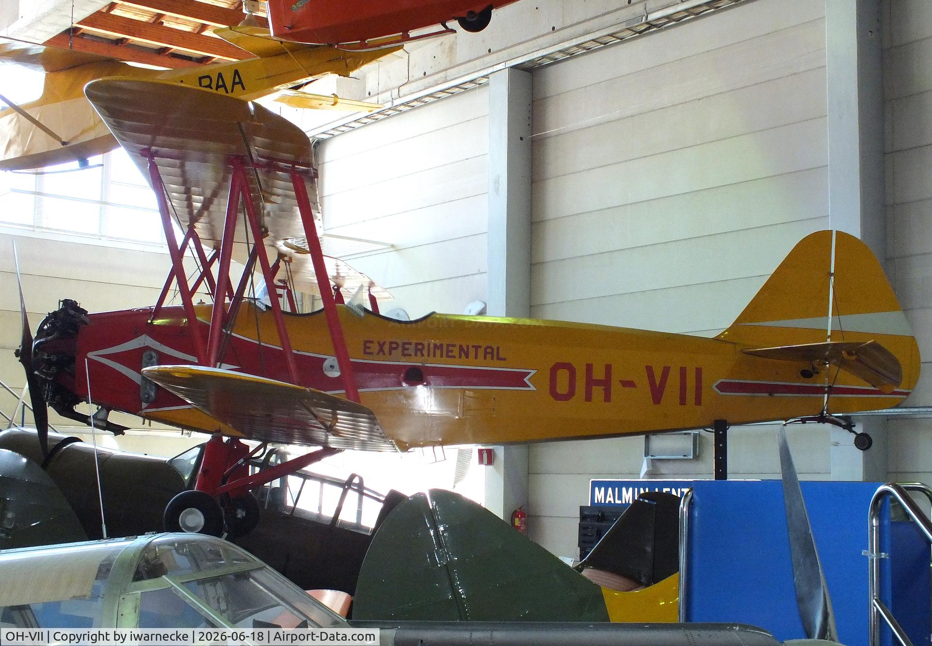 Aircraft OH-VII, 1939 Valtion Viima II, c/n 22, Valtion lentokonetehdas VL Viima II at the Suomen Ilmailumuseo (Finnish Aviation Museum), Vantaa, photo by iwarnecke