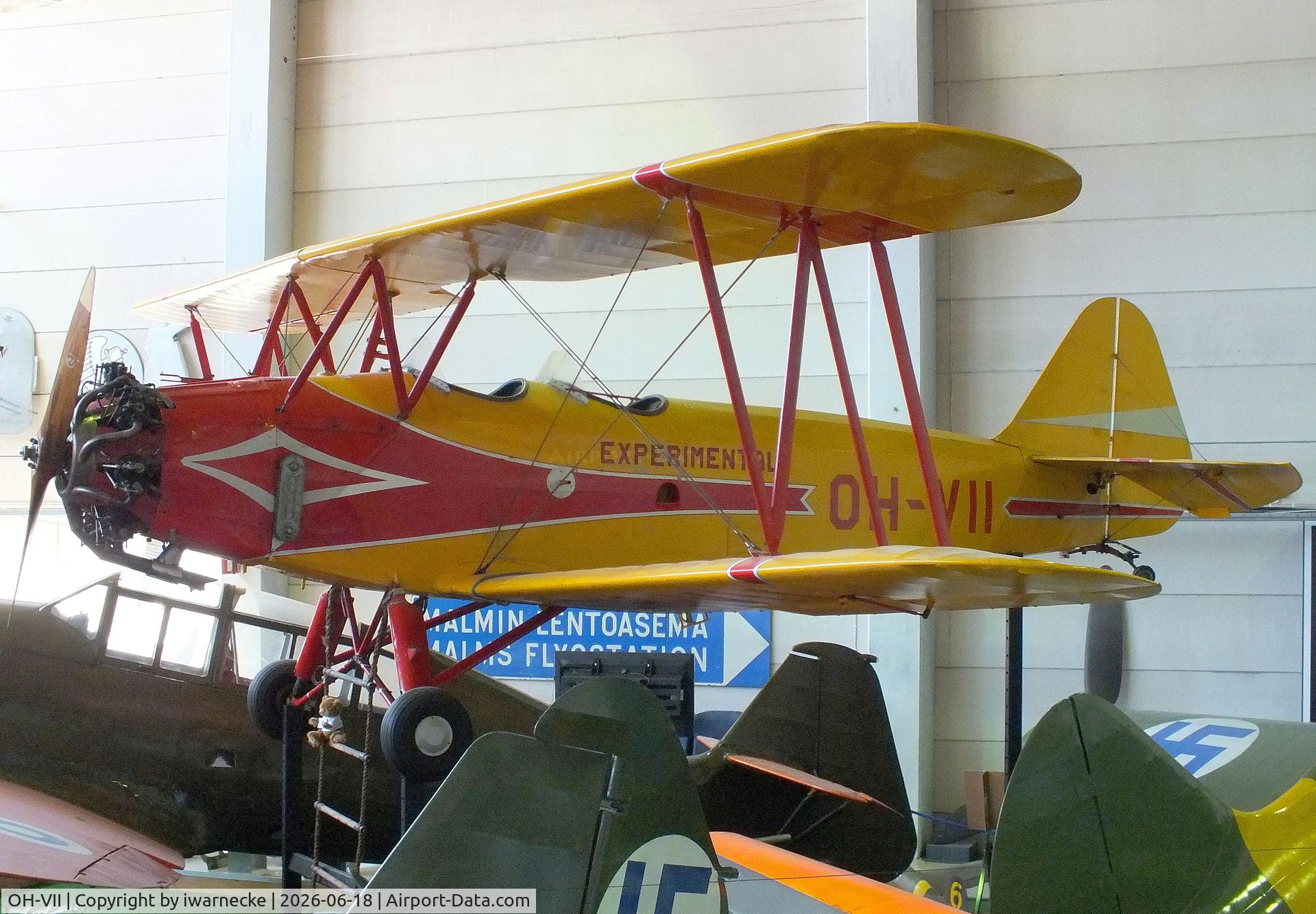 Aircraft OH-VII, 1939 Valtion Viima II, c/n 22, Valtion lentokonetehdas VL Viima II at the Suomen Ilmailumuseo (Finnish Aviation Museum), Vantaa, photo by iwarnecke