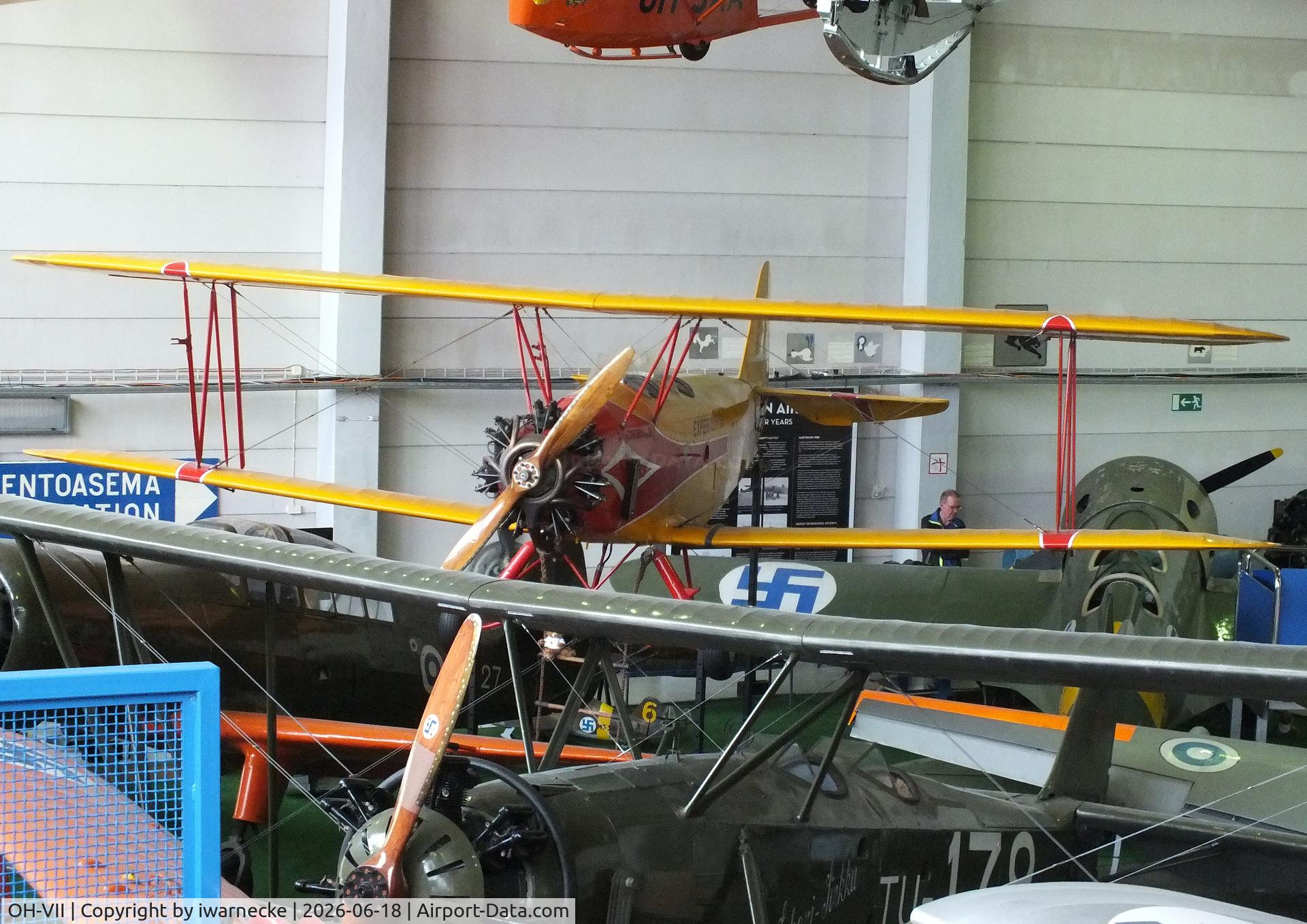 Aircraft OH-VII, 1939 Valtion Viima II, c/n 22, Valtion lentokonetehdas VL Viima II at the Suomen Ilmailumuseo (Finnish Aviation Museum), Vantaa, photo by iwarnecke