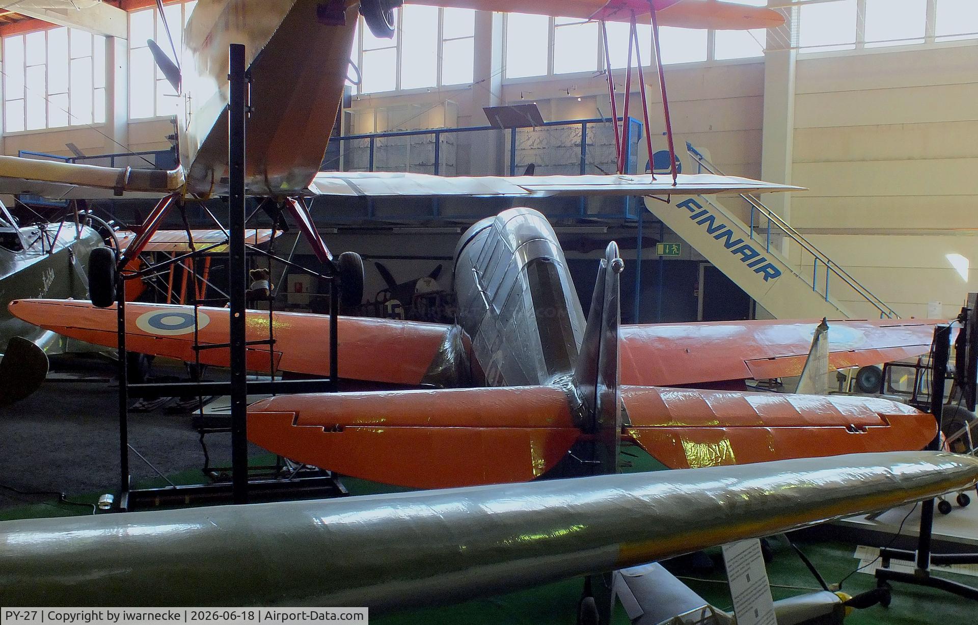 Aircraft PY-27, 1941 Valtion Pyry II, c/n 26, Valtion lentokonetehdas VL Pyry II at the Suomen Ilmailumuseo (Finnish Aviation Museum), Vantaa, photo by iwarnecke