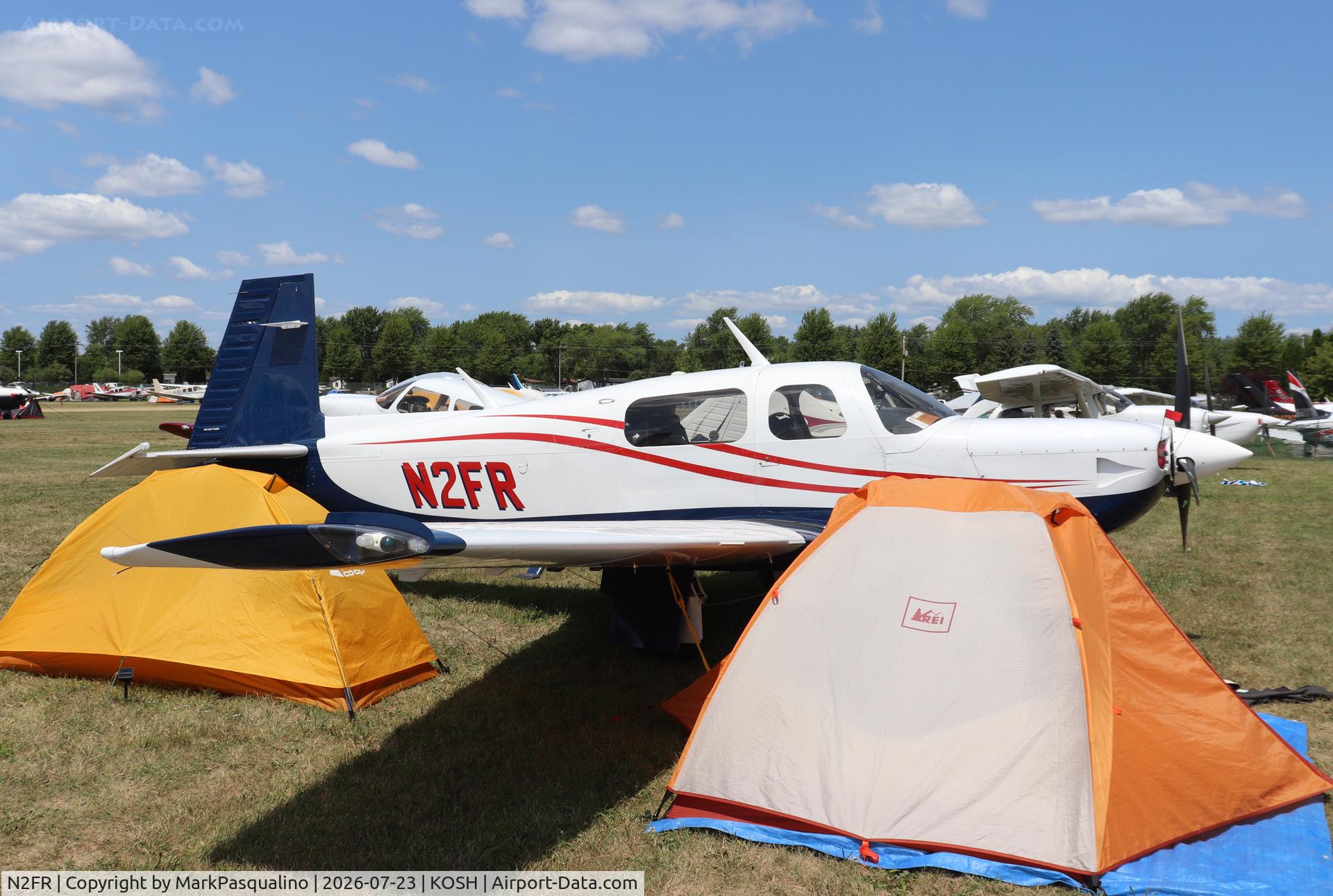 Aircraft N2FR, Mooney M20K, c/n 25-1211, Mooney M20K, at KOSH, photo by MarkPasqualino