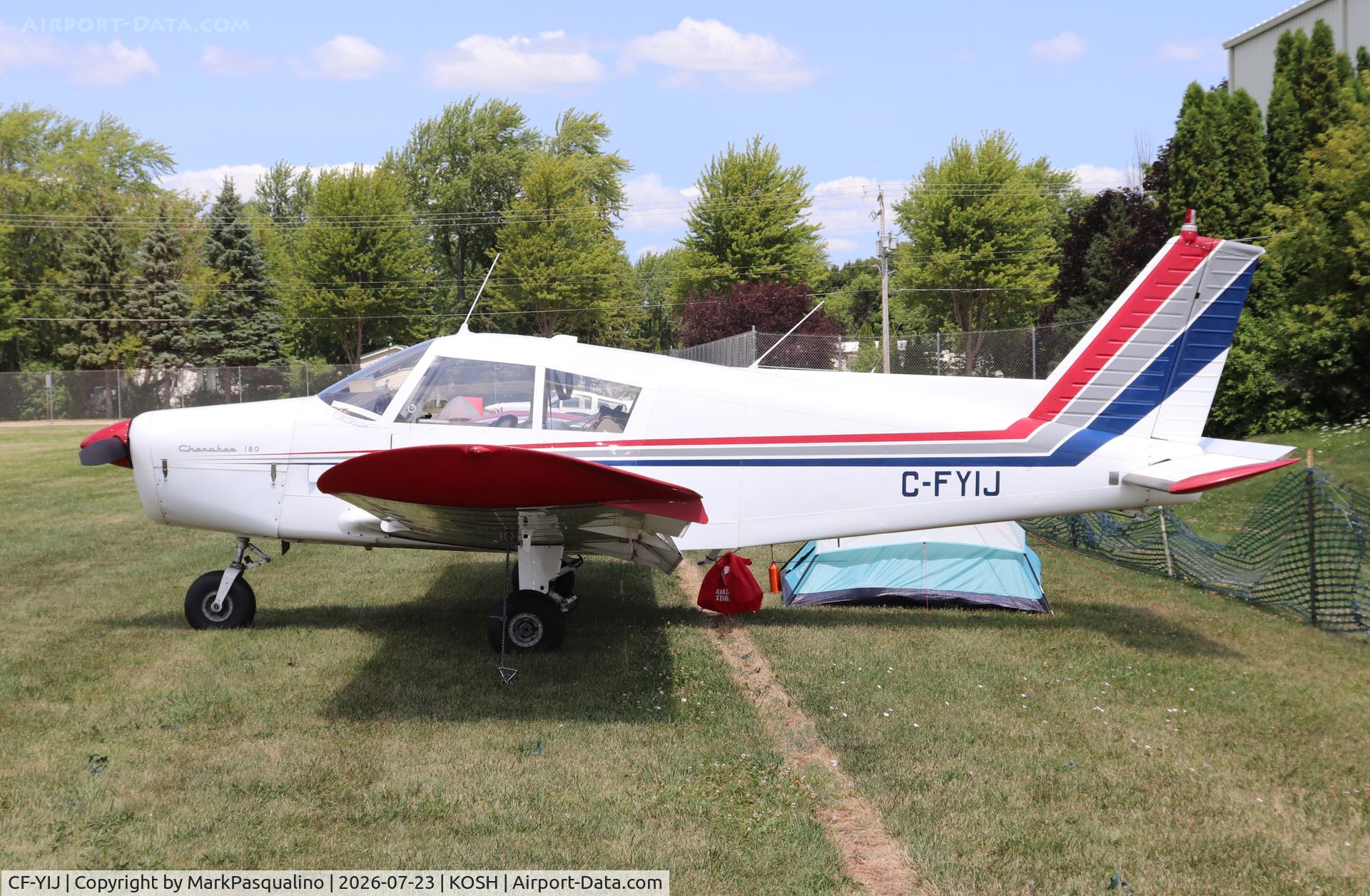 Aircraft CF-YIJ, 1963 Piper PA-28-180, c/n 28-1163, Piper PA-28-180, at KOSH, photo by MarkPasqualino
