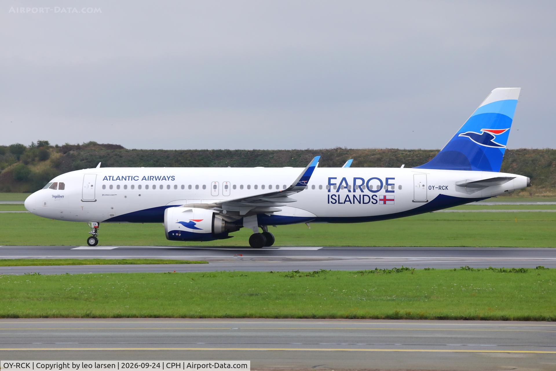 Aircraft OY-RCK, 2019 Airbus A320-251N, c/n 8918, Copenhagen 24.9.2026, at CPH, photo by leo larsen