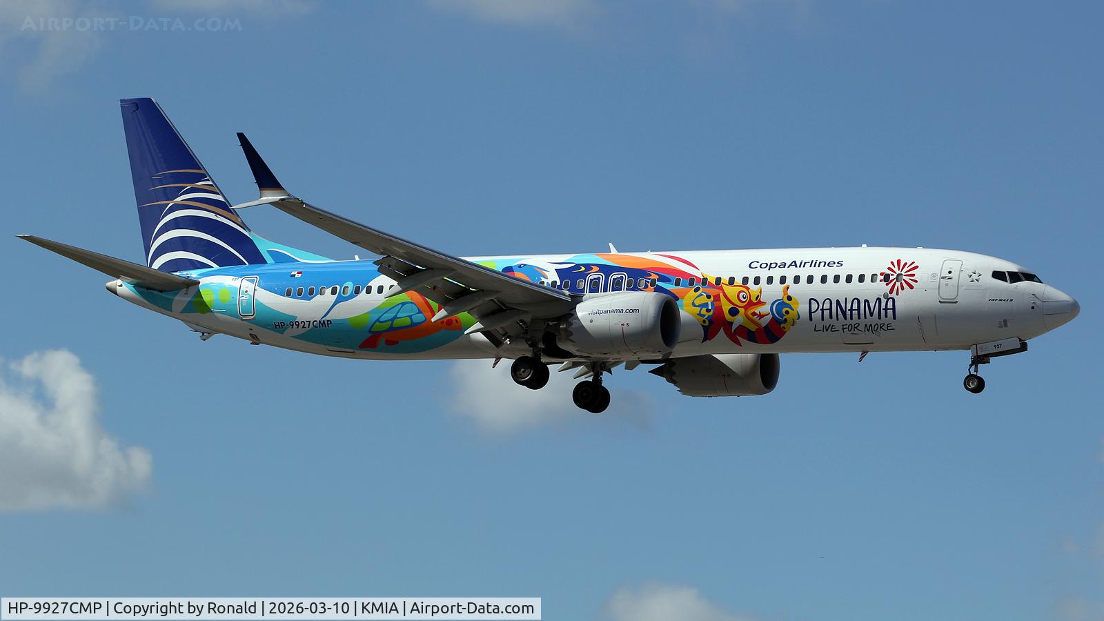 Aircraft HP-9927CMP, 2023 Boeing 737-9 MAX, c/n 44189 l/n 8786, at mia, at KMIA, photo by Ronald