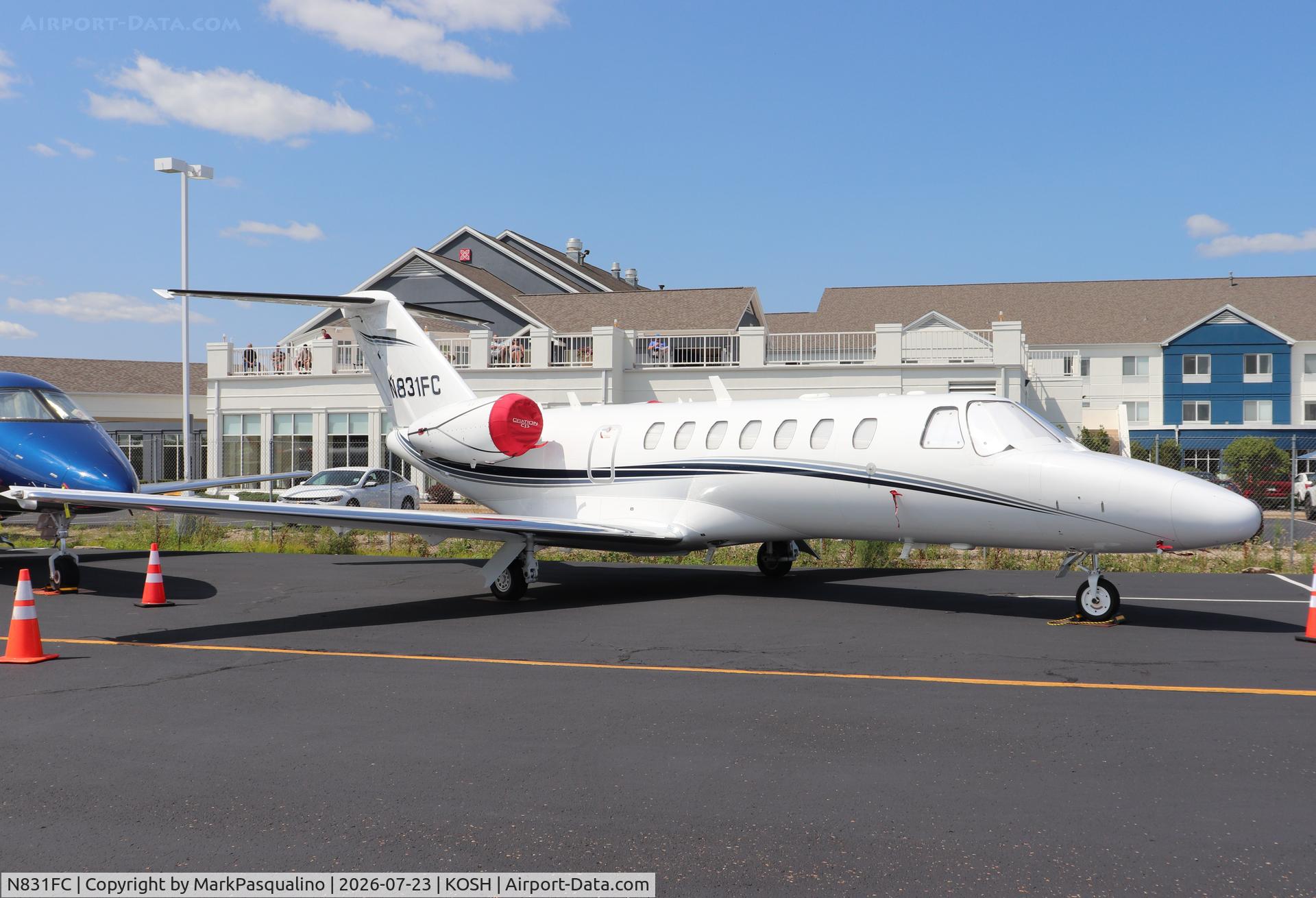 Aircraft N831FC, 2007 Cessna 525B CitationJet CJ3, c/n 525B0155, Cessna 525B, at KOSH, photo by MarkPasqualino