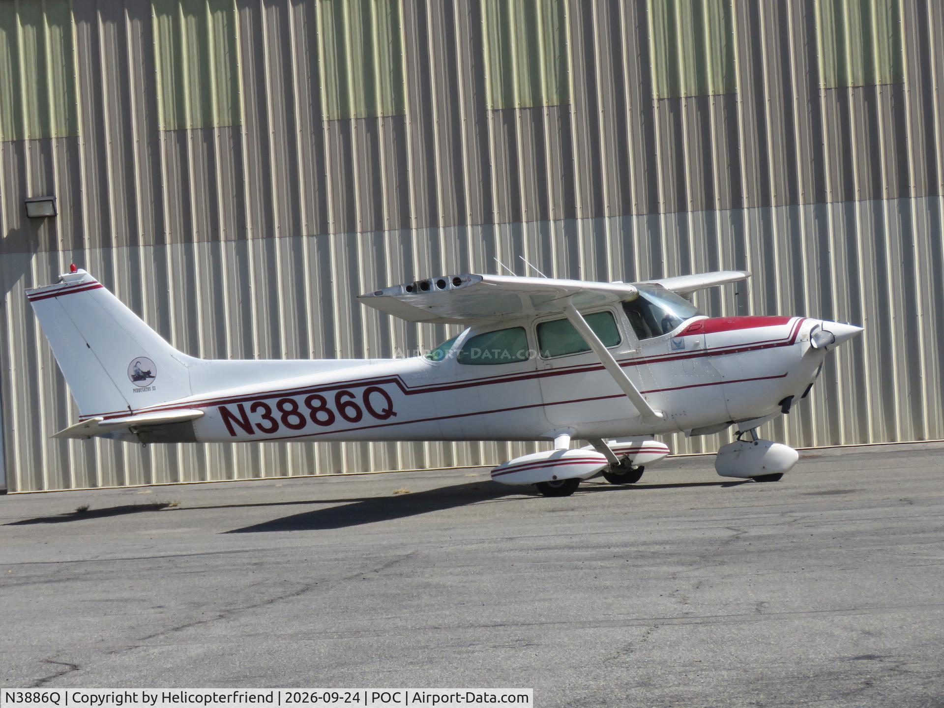 Aircraft N3886Q, 1971 Cessna 172L, c/n 17259986, Waiting to be repaired, at POC, photo by Helicopterfriend