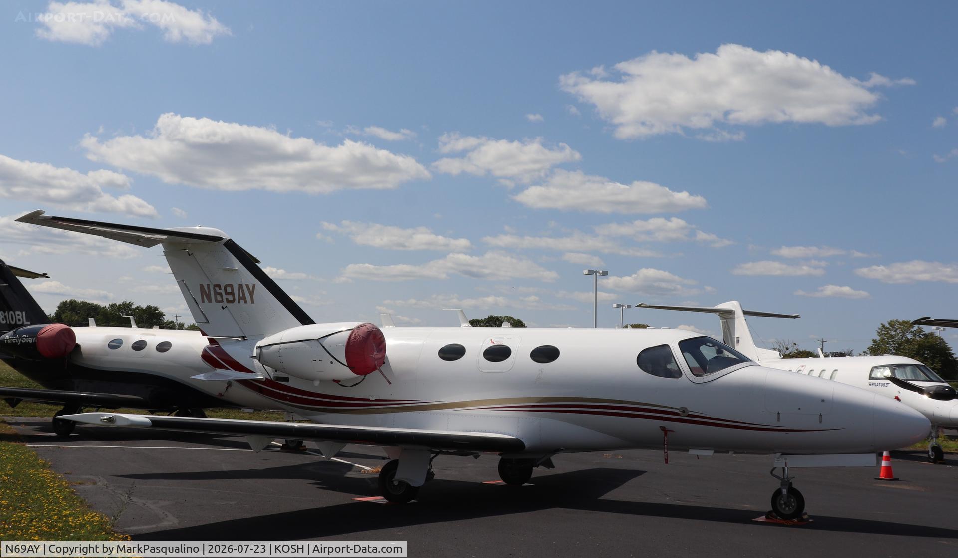 Aircraft N69AY, 2008 Cessna 510 Citation Mustang Citation Mustang, c/n 510-0115, Cessna 510, at KOSH, photo by MarkPasqualino