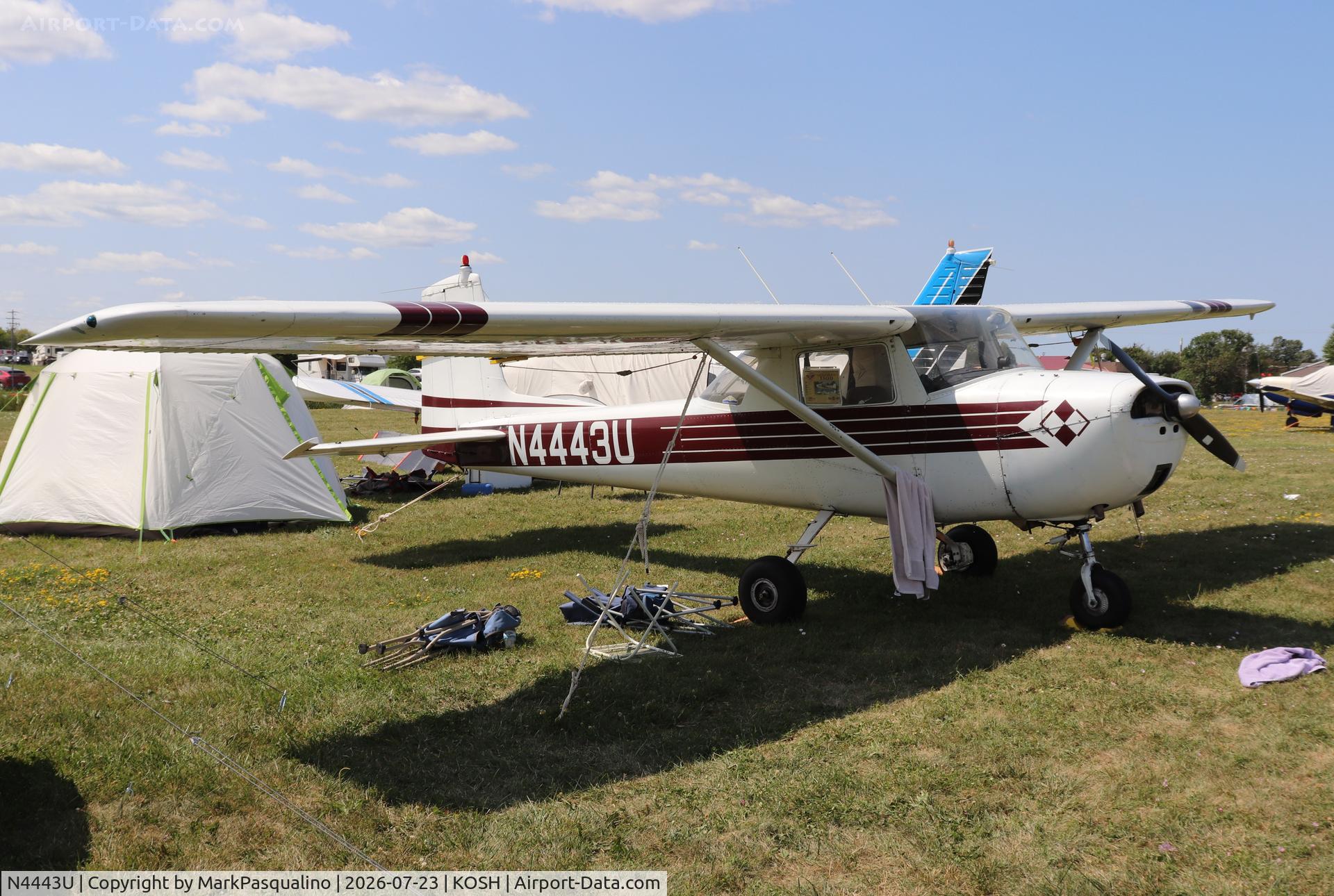 Aircraft N4443U, 1964 Cessna 150D, c/n 15060443, Cessna 150D, at KOSH, photo by MarkPasqualino