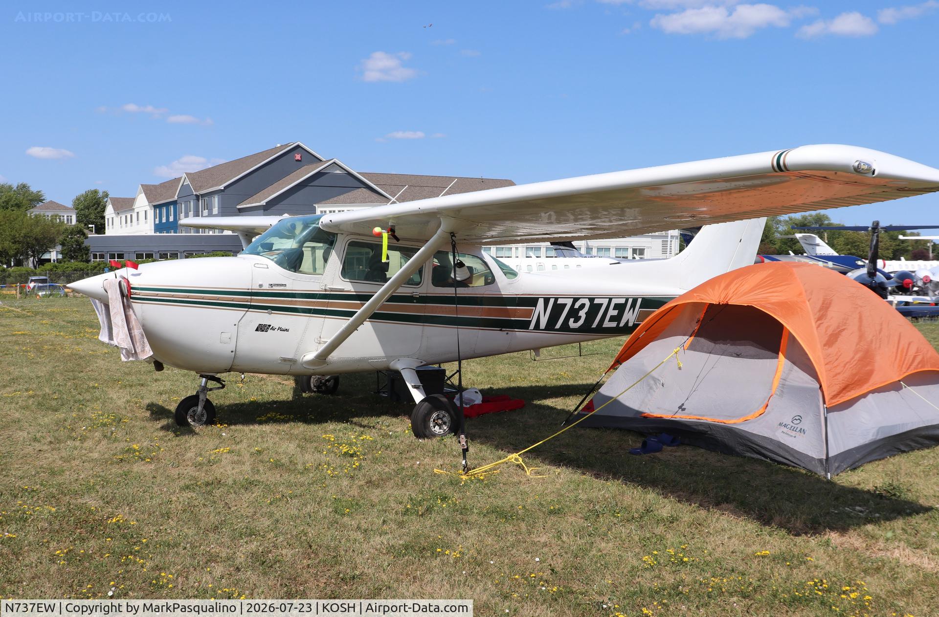Aircraft N737EW, 1977 Cessna 172N, c/n 17269370, Cessna 172N, at KOSH, photo by MarkPasqualino