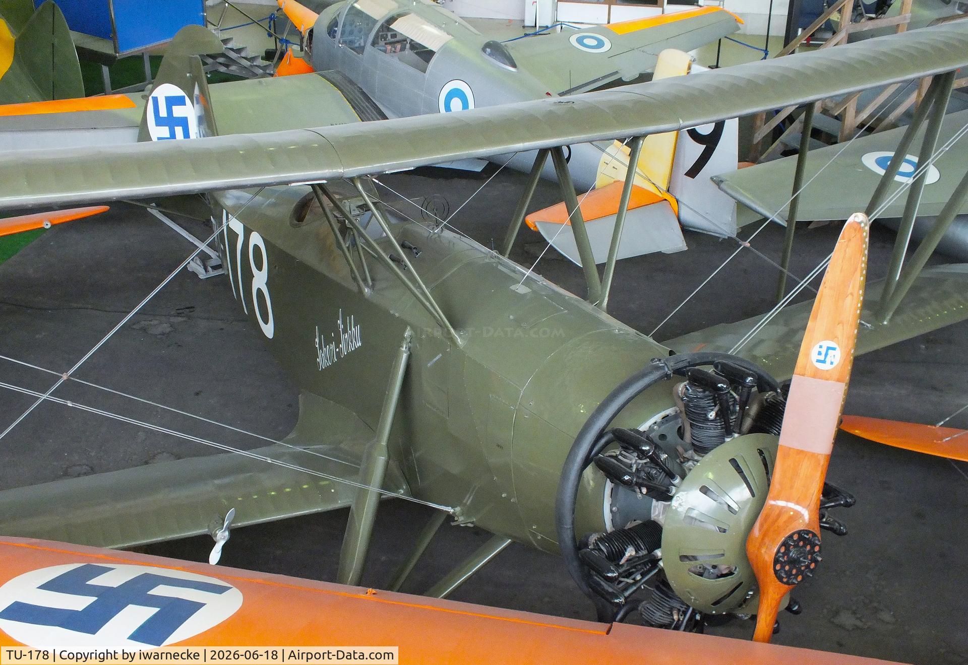 Aircraft TU-178, 1937 Valtion Tuisku, c/n 29, Valtion lentokonetehdas VL Tuisku at the Suomen Ilmailumuseo (Finnish Aviation Museum), Vantaa, photo by iwarnecke