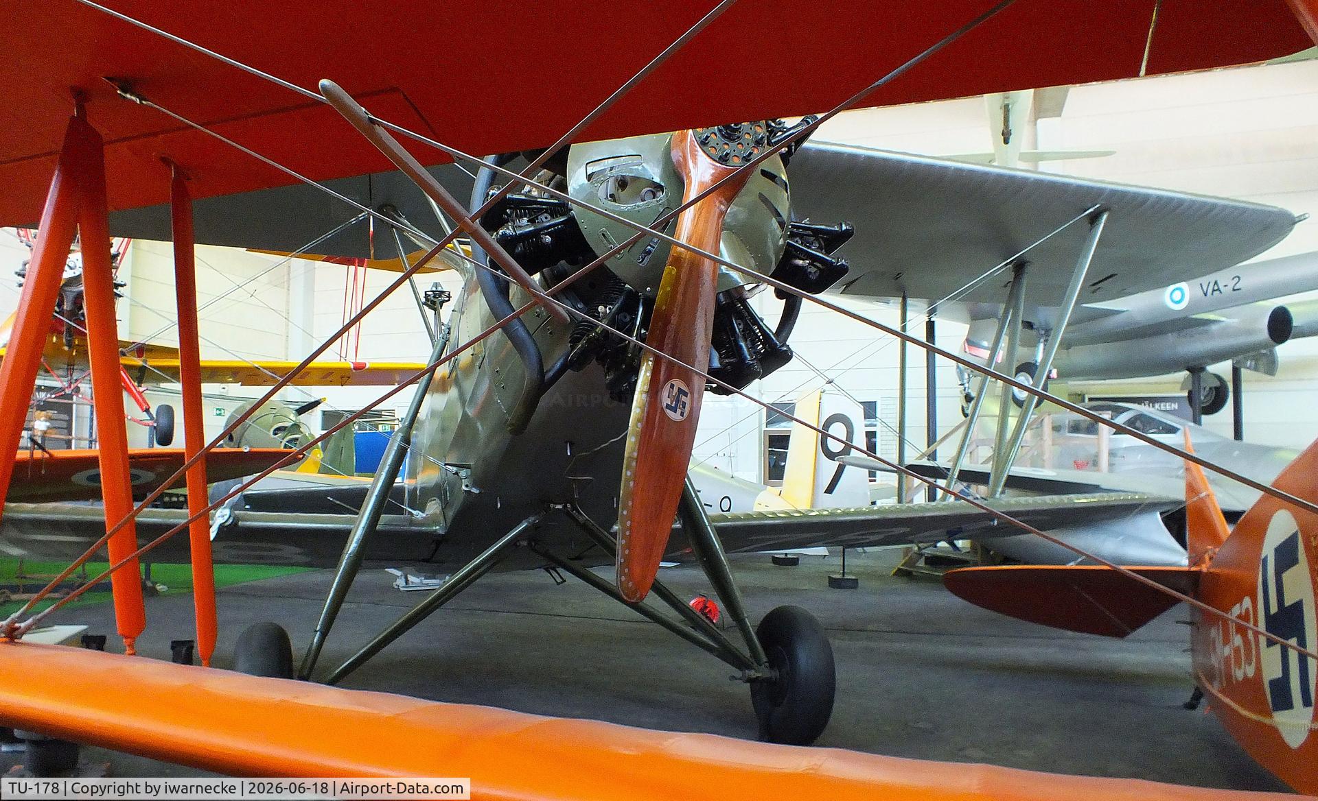 Aircraft TU-178, 1937 Valtion Tuisku, c/n 29, Valtion lentokonetehdas VL Tuisku at the Suomen Ilmailumuseo (Finnish Aviation Museum), Vantaa, photo by iwarnecke