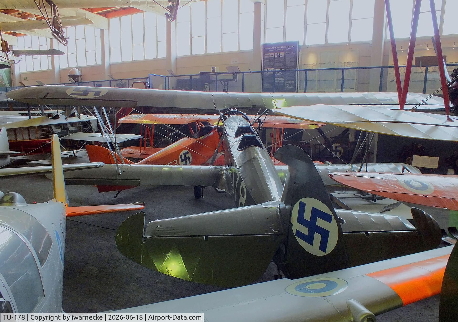 Aircraft TU-178, 1937 Valtion Tuisku, c/n 29, Valtion lentokonetehdas VL Tuisku at the Suomen Ilmailumuseo (Finnish Aviation Museum), Vantaa, photo by iwarnecke
