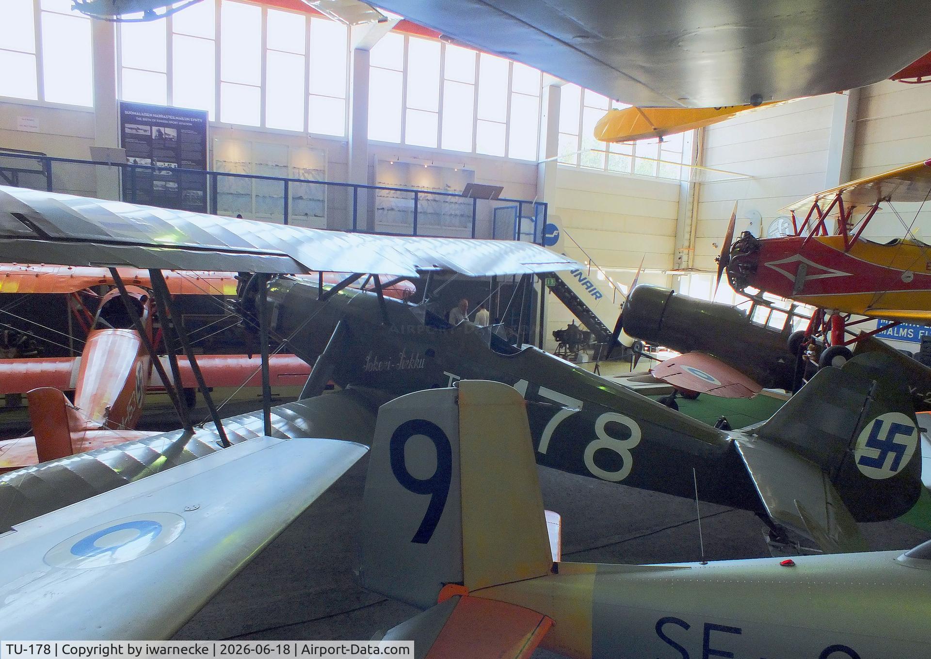 Aircraft TU-178, 1937 Valtion Tuisku, c/n 29, Valtion lentokonetehdas VL Tuisku at the Suomen Ilmailumuseo (Finnish Aviation Museum), Vantaa, photo by iwarnecke