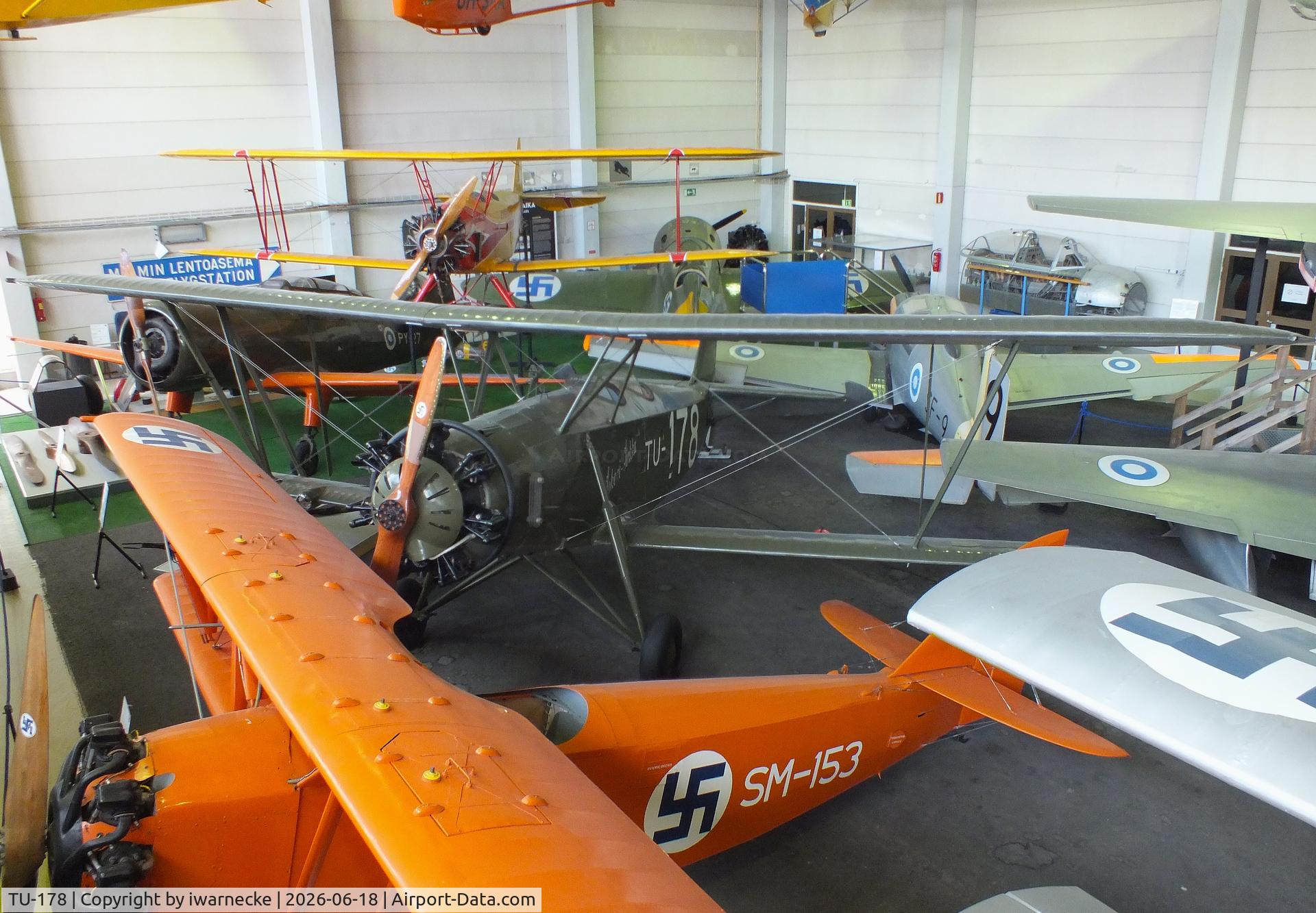 Aircraft TU-178, 1937 Valtion Tuisku, c/n 29, Valtion lentokonetehdas VL Tuisku at the Suomen Ilmailumuseo (Finnish Aviation Museum), Vantaa, photo by iwarnecke