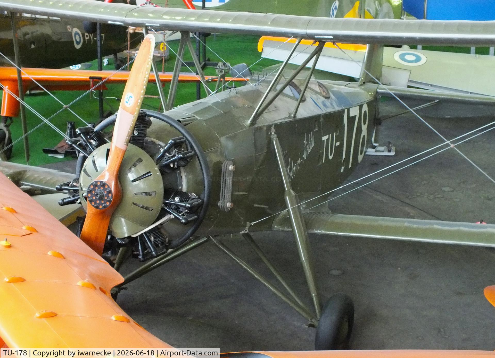 Aircraft TU-178, 1937 Valtion Tuisku, c/n 29, Valtion lentokonetehdas VL Tuisku at the Suomen Ilmailumuseo (Finnish Aviation Museum), Vantaa, photo by iwarnecke