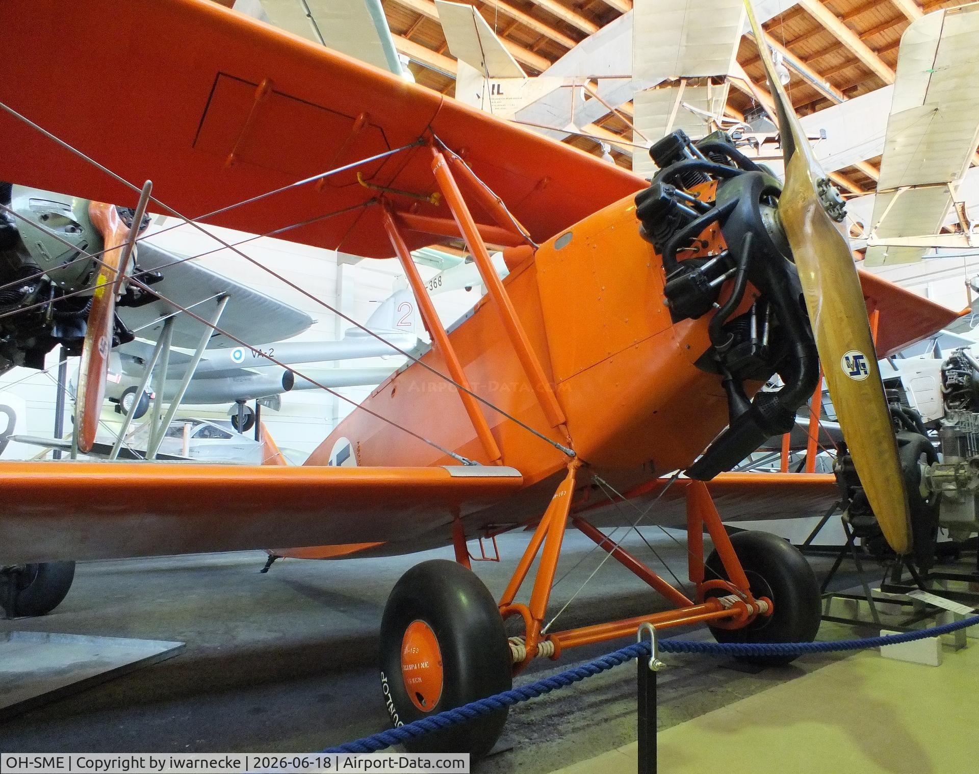 Aircraft OH-SME, Letov S-218 A4 Smolik, c/n 26/VL, Letov S-218 A4 Smolik (displayed as 'SM-153') at the Suomen Ilmailumuseo (Finnish Aviation Museum), Vantaa, photo by iwarnecke