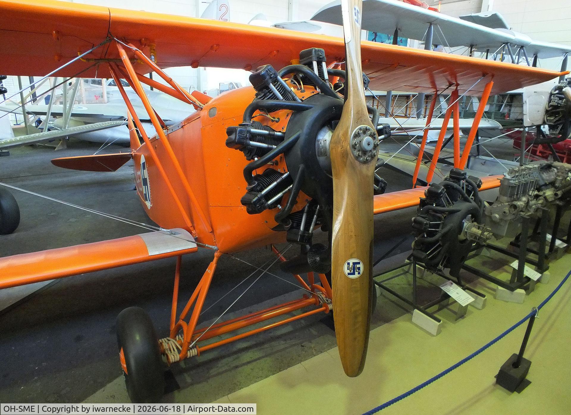 Aircraft OH-SME, Letov S-218 A4 Smolik, c/n 26/VL, Letov S-218 A4 Smolik (displayed as 'SM-153') at the Suomen Ilmailumuseo (Finnish Aviation Museum), Vantaa, photo by iwarnecke