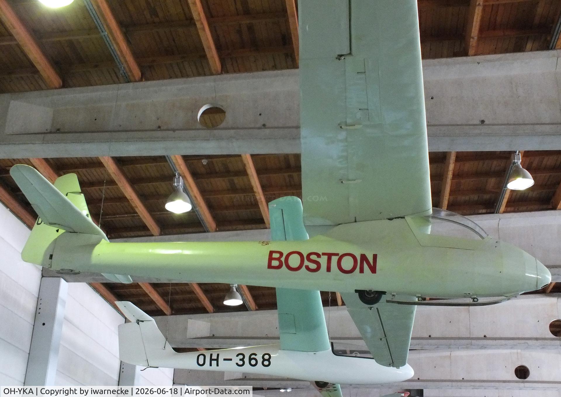 Aircraft OH-YKA, 1950 Eiriavion PIK-3A Kanttikolmonen, c/n 1, Polyteknikkojen ilmailukerho PIK-3A Kanttikolmonen at the Suomen Ilmailumuseo (Finnish Aviation Museum), Vantaa, photo by iwarnecke