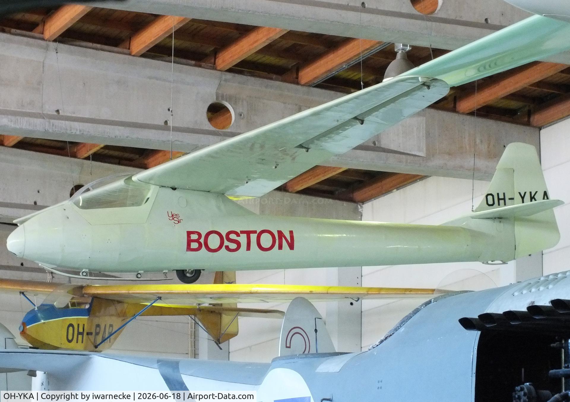 Aircraft OH-YKA, 1950 Eiriavion PIK-3A Kanttikolmonen, c/n 1, Polyteknikkojen ilmailukerho PIK-3A Kanttikolmonen at the Suomen Ilmailumuseo (Finnish Aviation Museum), Vantaa, photo by iwarnecke