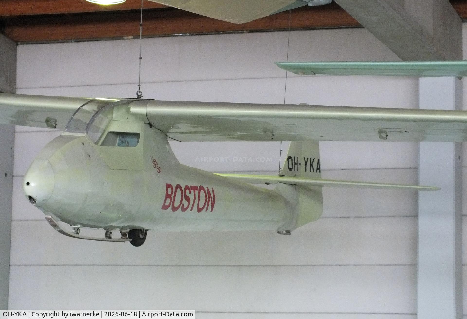 Aircraft OH-YKA, 1950 Eiriavion PIK-3A Kanttikolmonen, c/n 1, Polyteknikkojen ilmailukerho PIK-3A Kanttikolmonen at the Suomen Ilmailumuseo (Finnish Aviation Museum), Vantaa, photo by iwarnecke