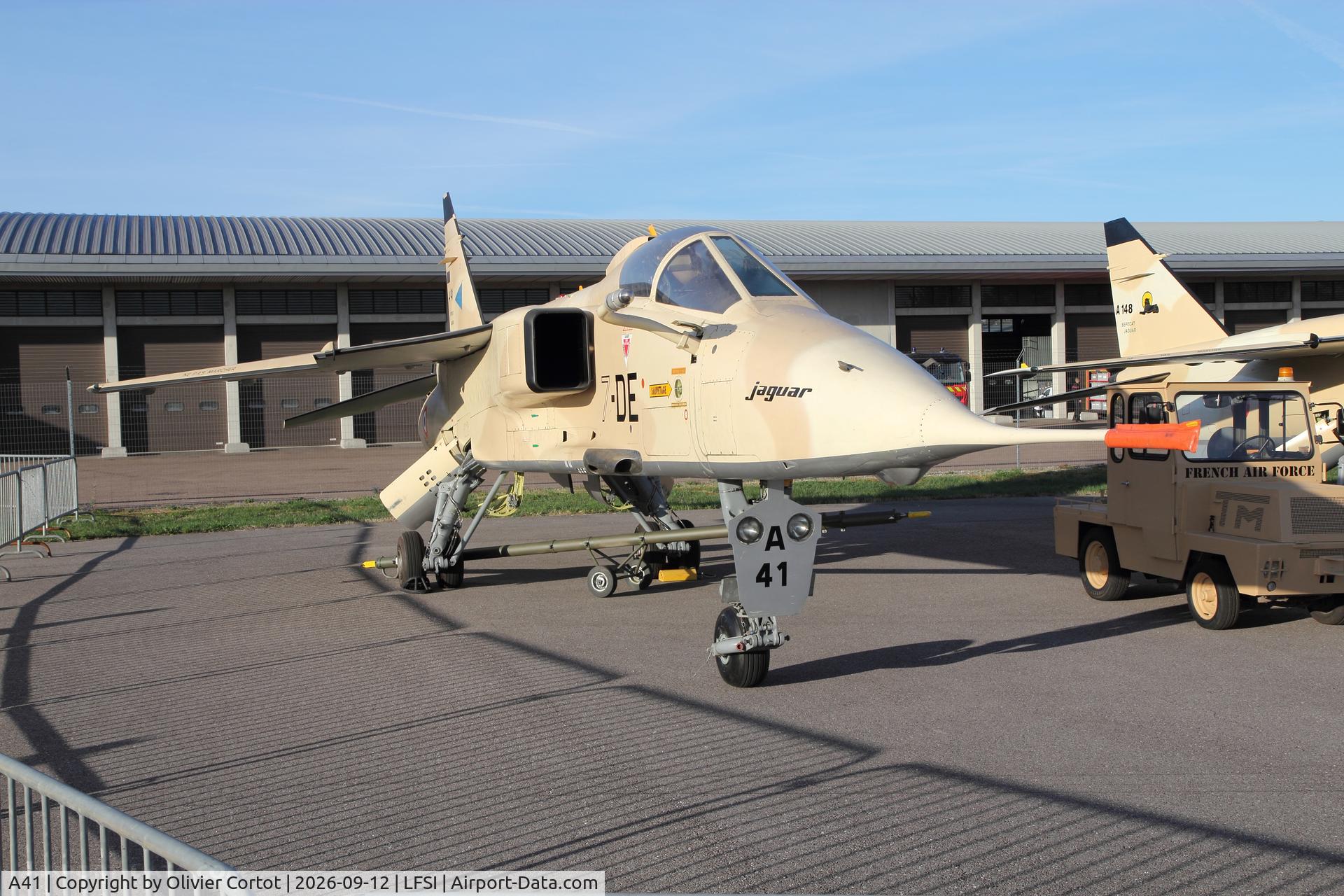 Aircraft A41, Sepecat Jaguar A, c/n A41, Saint Dizier Air Museum, at LFSI, photo by Olivier Cortot