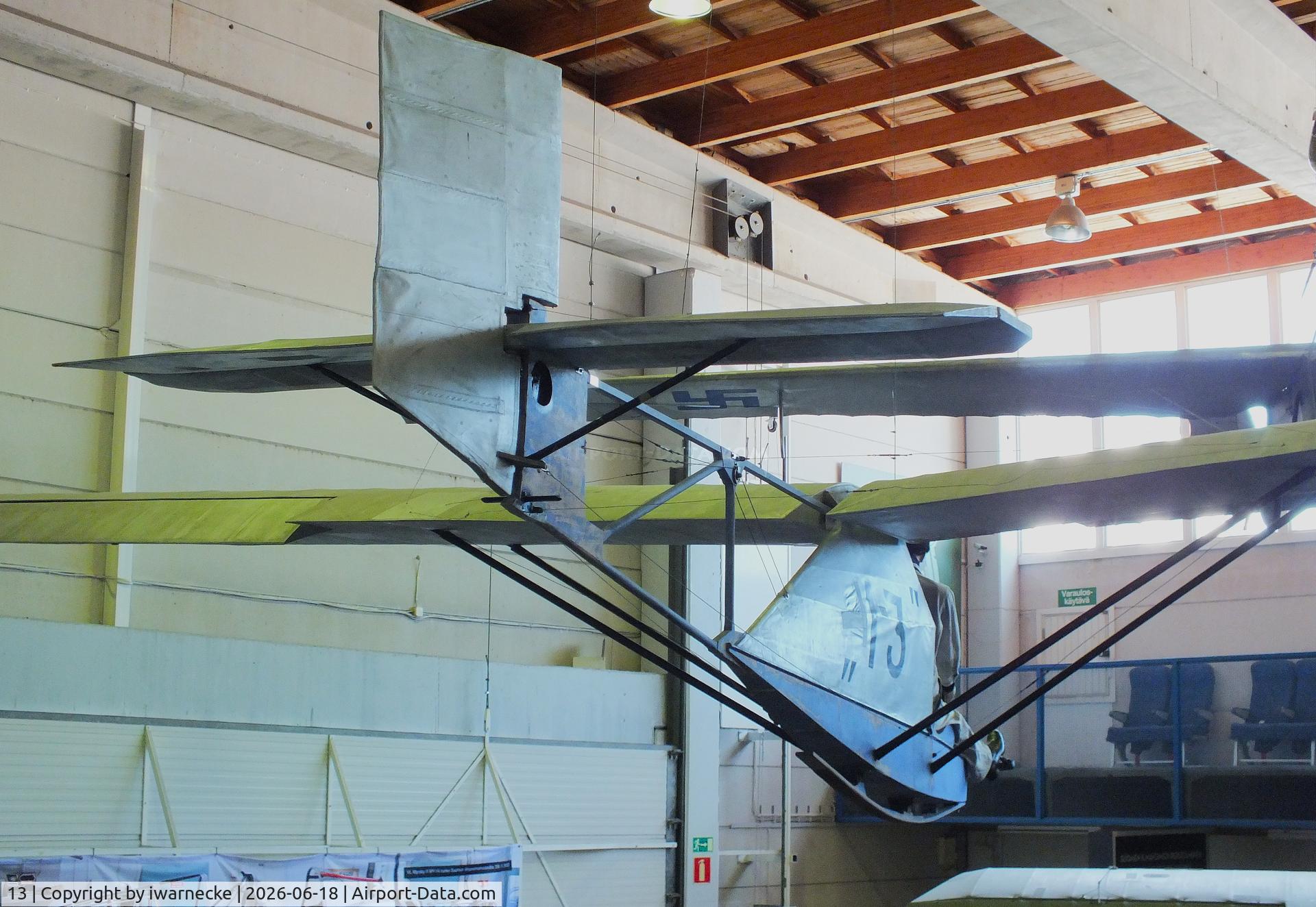Aircraft 13, 1935 Segelflugzeugbau Kassel 12 A, c/n not found_13, Segelflugzeugbau Kassel 12 A (built by 13 conscripts at Santahamina garrison Helsinki) at the Suomen Ilmailumuseo (Finnish Aviation Museum), Vantaa, photo by iwarnecke