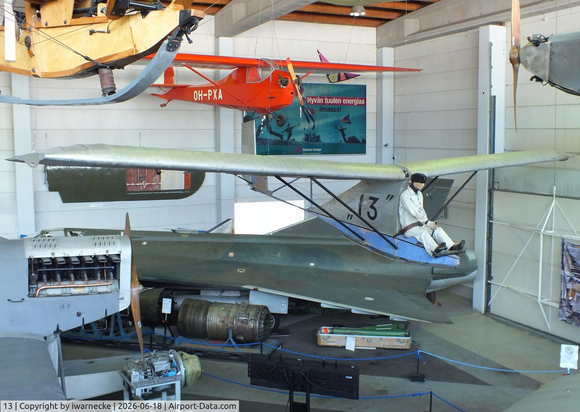 Aircraft 13, 1935 Segelflugzeugbau Kassel 12 A, c/n not found_13, Segelflugzeugbau Kassel 12 A (built by 13 conscripts at Santahamina garrison Helsinki) at the Suomen Ilmailumuseo (Finnish Aviation Museum), Vantaa, photo by iwarnecke