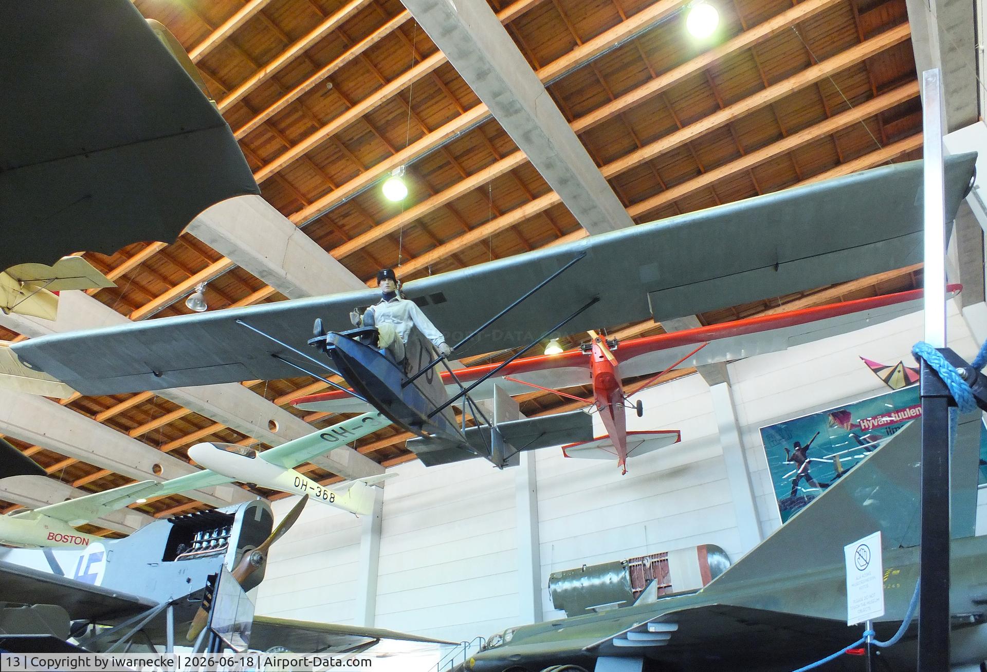 Aircraft 13, 1935 Segelflugzeugbau Kassel 12 A, c/n not found_13, Segelflugzeugbau Kassel 12 A (built by 13 conscripts at Santahamina garrison Helsinki) at the Suomen Ilmailumuseo (Finnish Aviation Museum), Vantaa, photo by iwarnecke