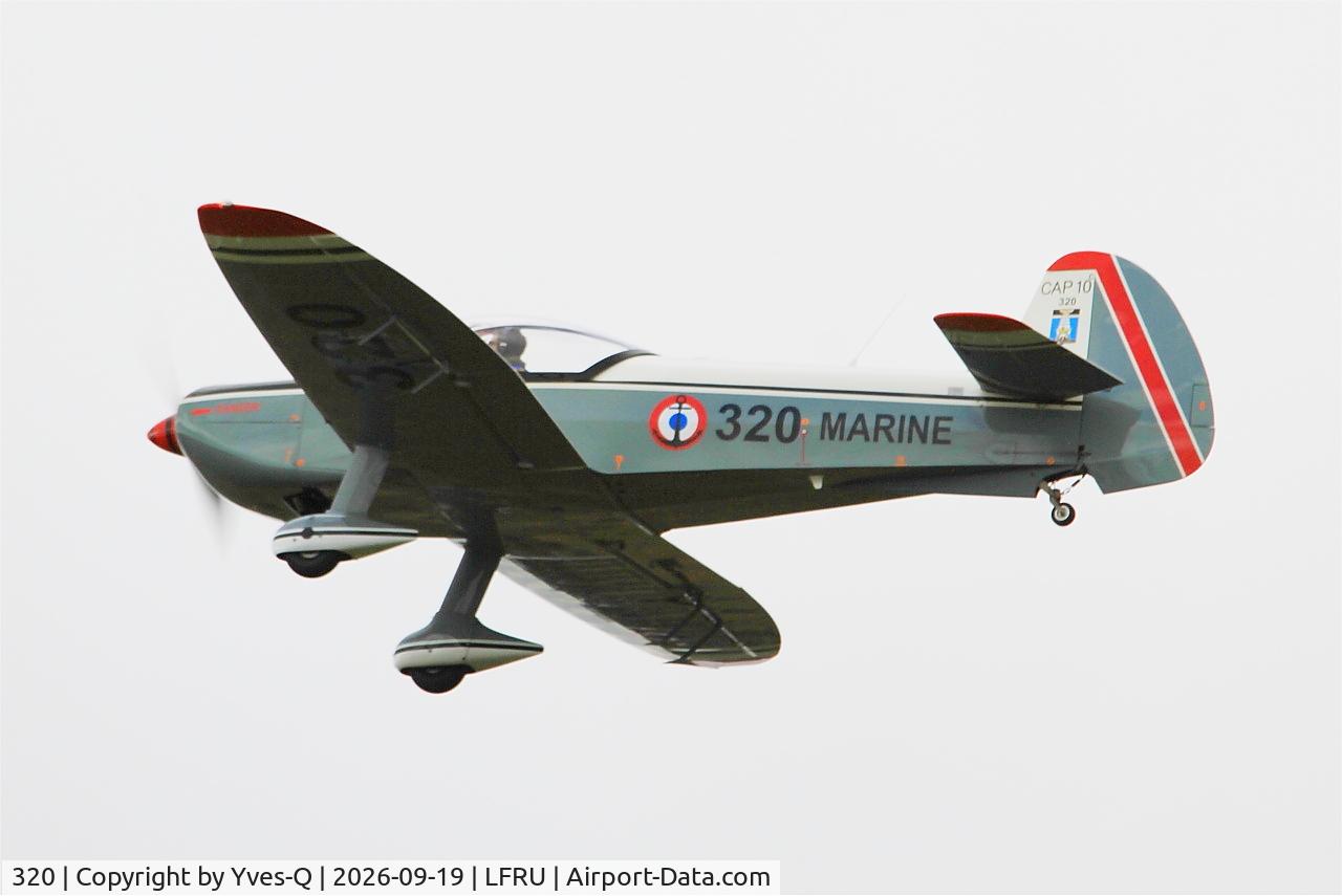 Aircraft 320, Mudry CAP 10 B, c/n 320, Mudry CAP10-B, On display, Morlaix-Ploujean airport (LFRU-MXN), at LFRU, photo by Yves-Q