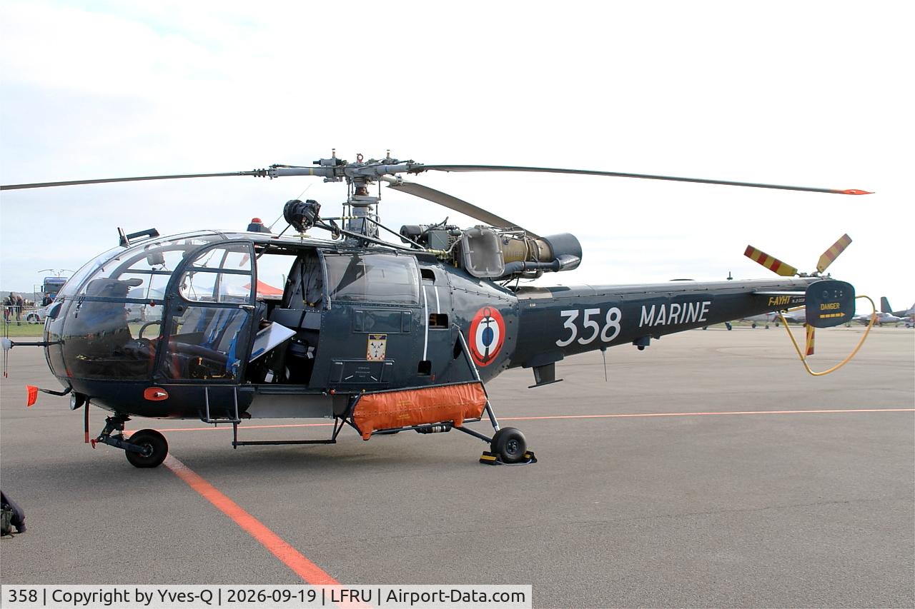 Aircraft 358, Sud Aviation SA-319B Alouette III, c/n 2358, Sud Aviation SA-319B Alouette III, Static display, Morlaix-Ploujean airport (LFRU-MXN), at LFRU, photo by Yves-Q