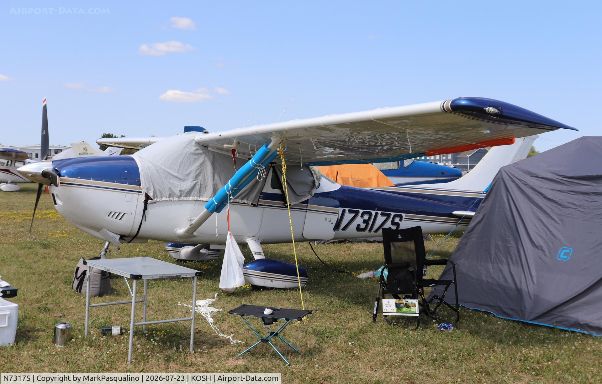 Aircraft N7317S, 1976 Cessna 182P Skylane, c/n 18265109, Cessna 182P, at KOSH, photo by MarkPasqualino
