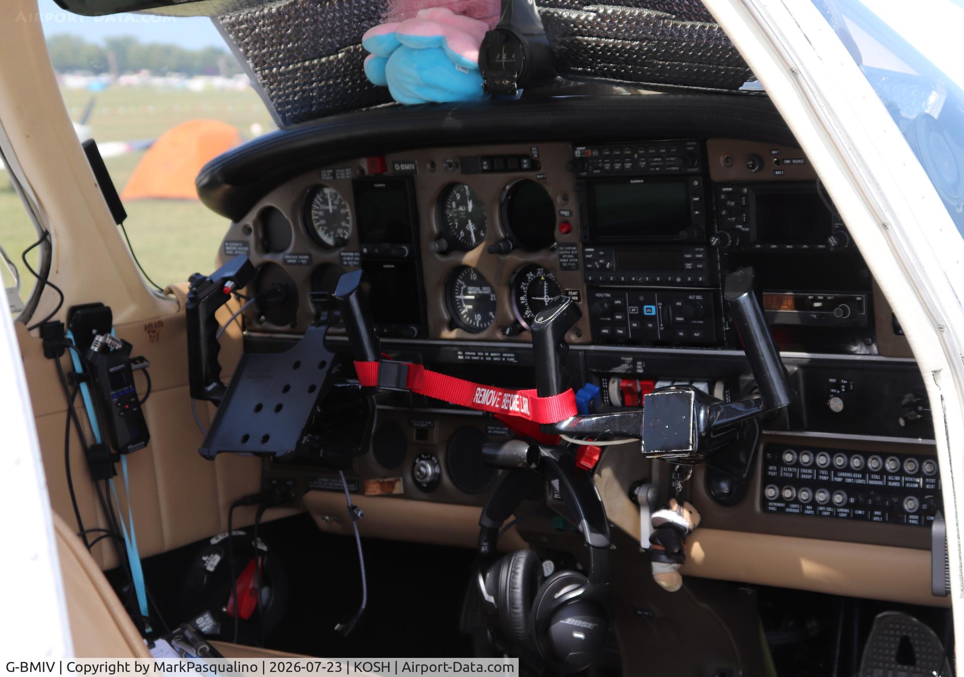Aircraft G-BMIV, 1977 Piper PA-28R-201T Cherokee Arrow III, c/n 28R-7703154, Piper PA-28R-200, at KOSH, photo by MarkPasqualino