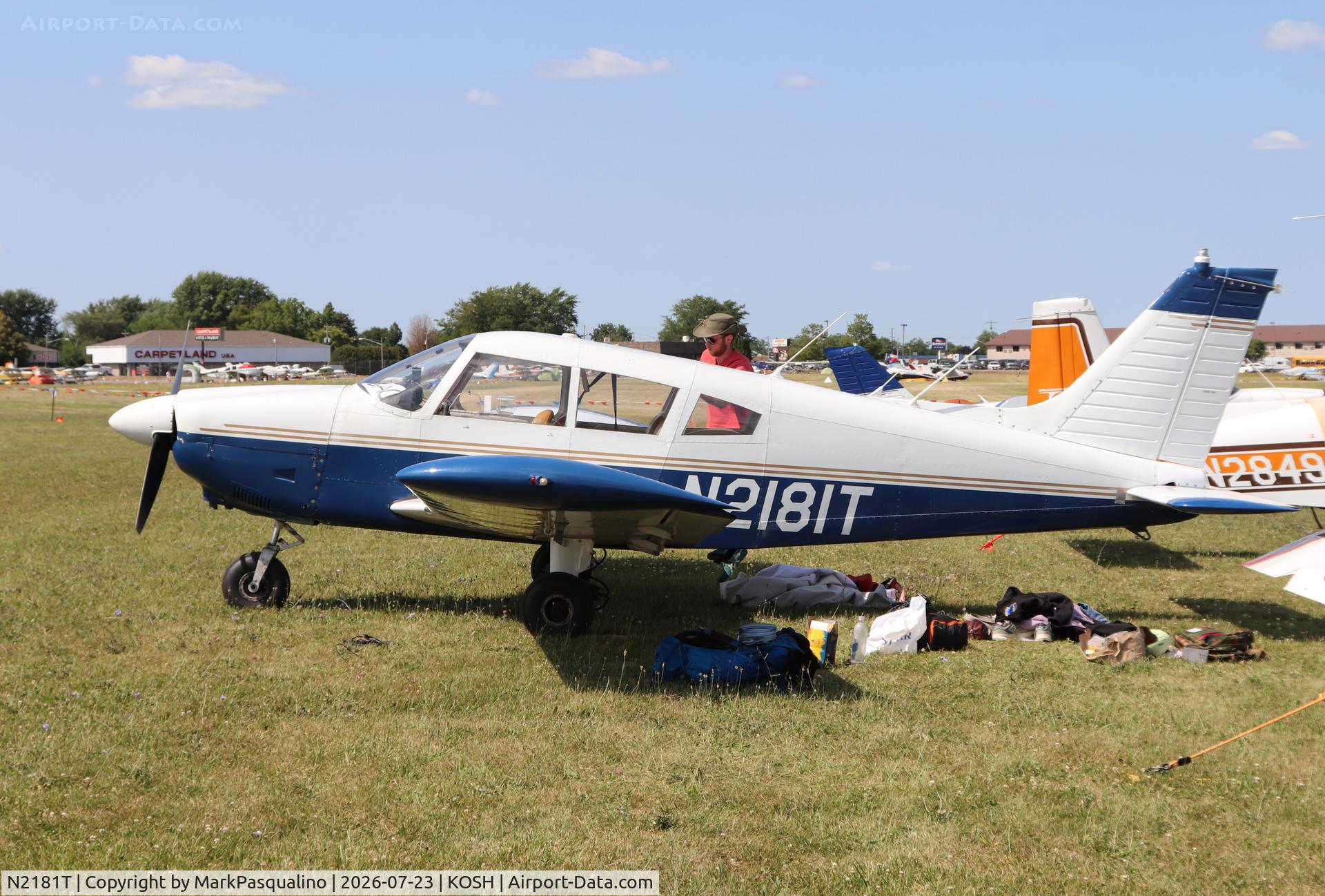 Aircraft N2181T, 1971 Piper PA-28-180, c/n 28-7205036, Piper PA-28-180, at KOSH, photo by MarkPasqualino