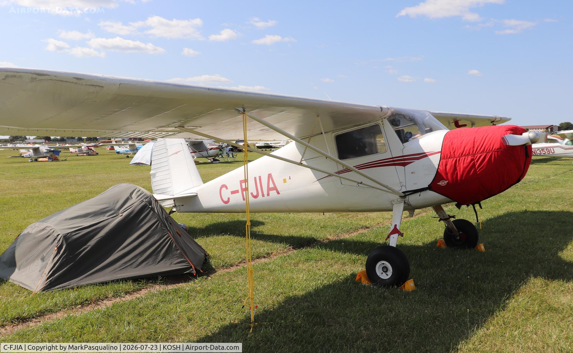 Aircraft C-FJIA, 1947 Cessna 120, c/n 13097, Cessna 120, at KOSH, photo by MarkPasqualino