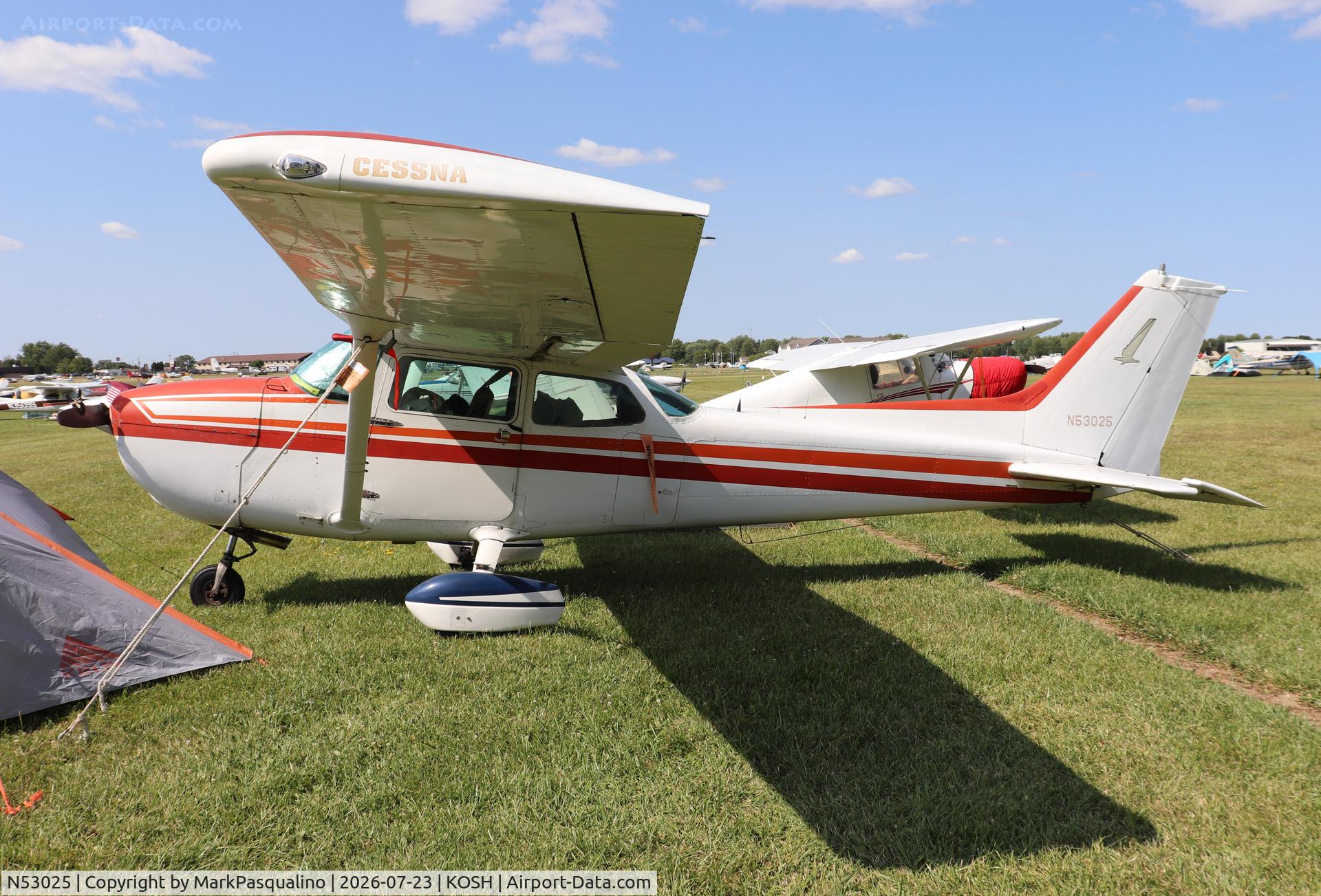 Aircraft N53025, 1981 Cessna 172P, c/n 17274666, Cessna 172P, at KOSH, photo by MarkPasqualino